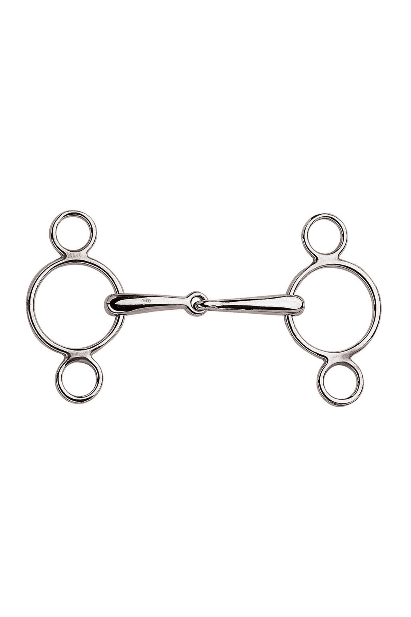 Sprenger 3 ring springbid Vienna, enkelt brudt, 18 mm, rustfrit stål Bid
