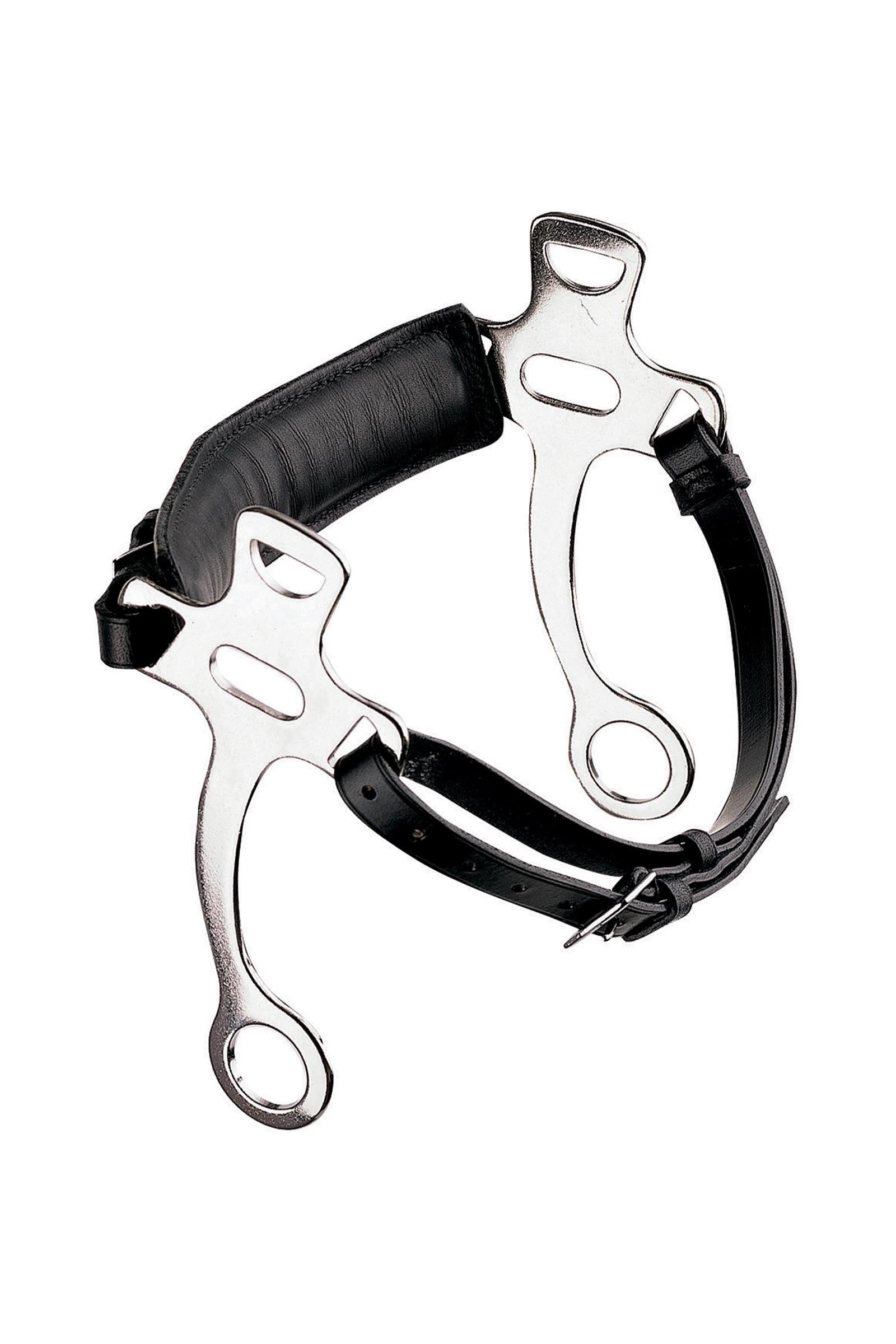 Sprenger hackamore med læderrem, rustfrit stål stænger 21 cm Bid