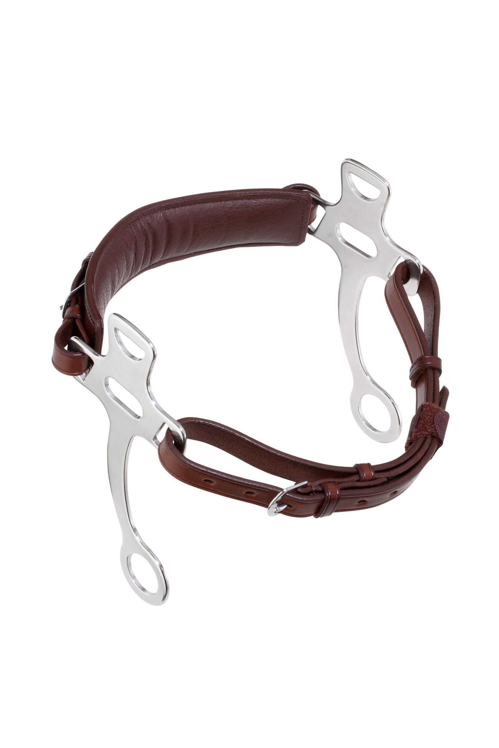 Sprenger hackamore med læderrem, rustfrit stål stænger 21 cm Bid