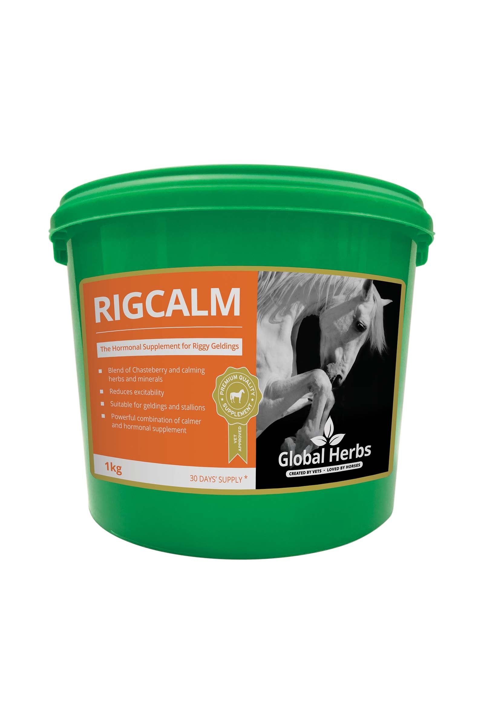 Global Herbs RigCalm, 1 kg. Horse Feed & Nutrition