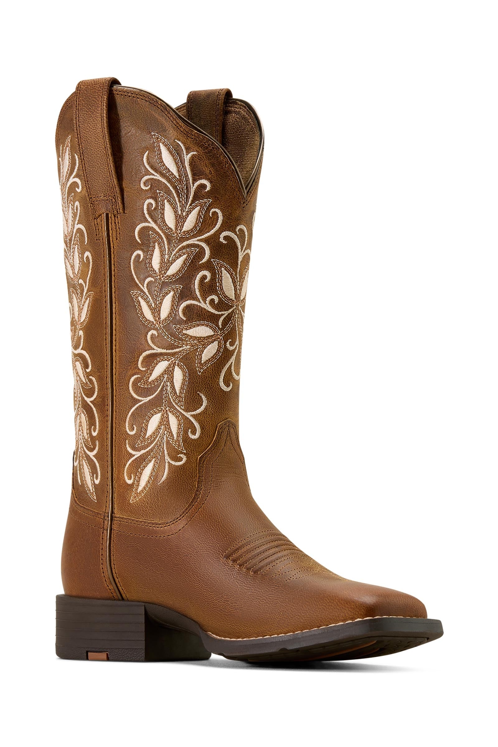 Ariat Women's Round Up Holly Wide Square Toe Western Boots Riding Boots & Riding Shoes