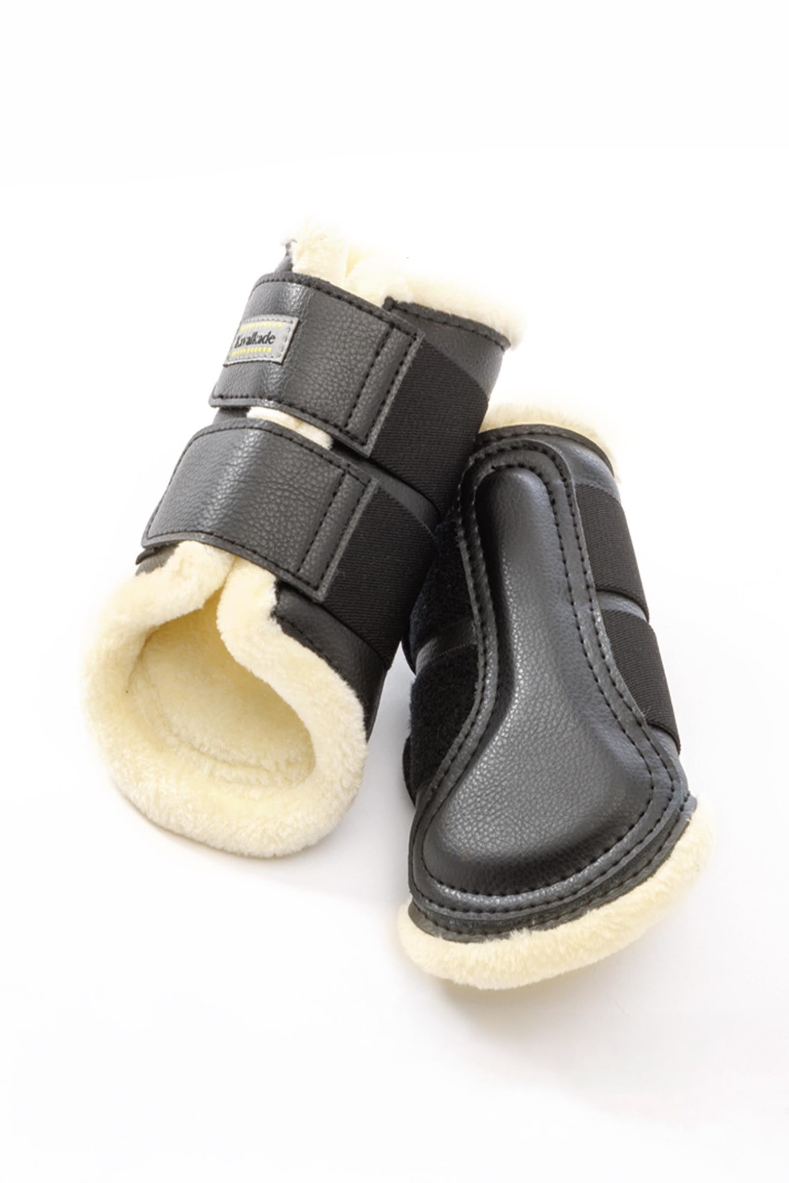 Kavalkade Anatomic kunstlæder gamacher med kunstpels Leg Protection & Hoof Protection for Horses
