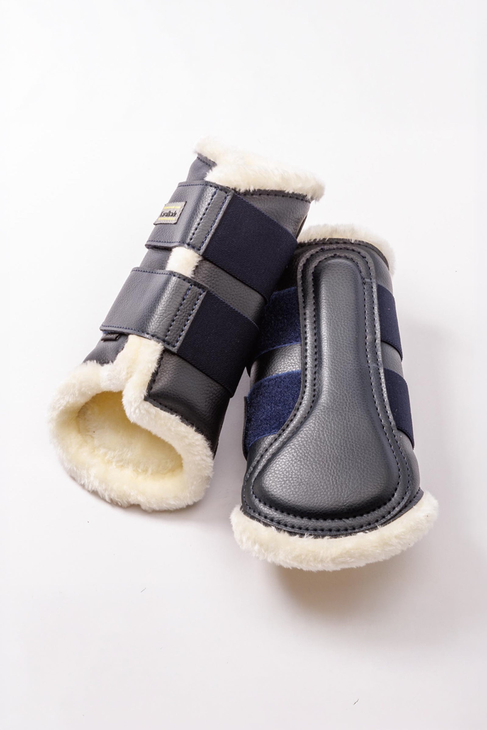 Kavalkade Anatomic kunstlæder gamacher med kunstpels Leg Protection & Hoof Protection for Horses