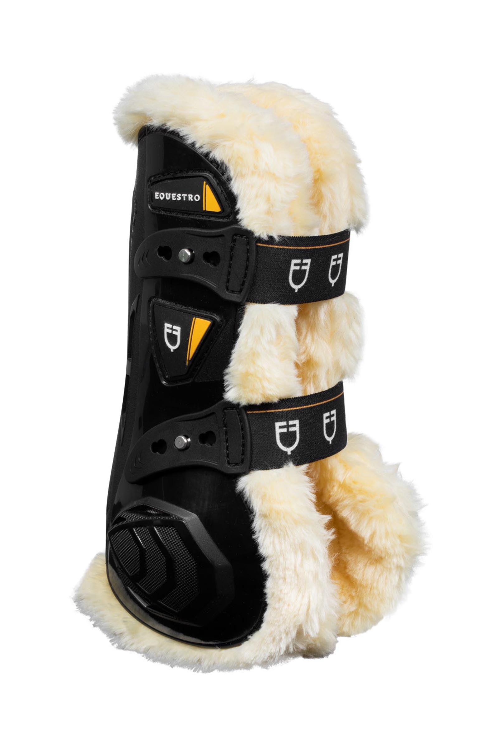 Equestro gamacher med syntetisk lammeskind og quick release Leg & Hoof Protection