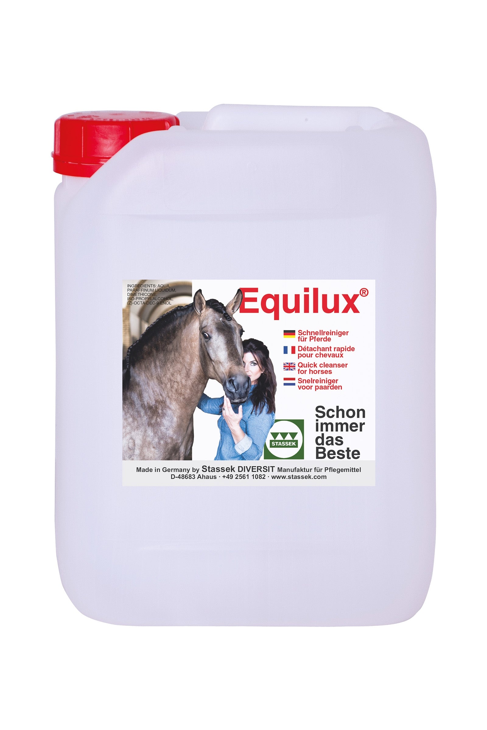 Stassek Equilux Quick Cleanser for Horses Canister, 5 liters Horse Health Care