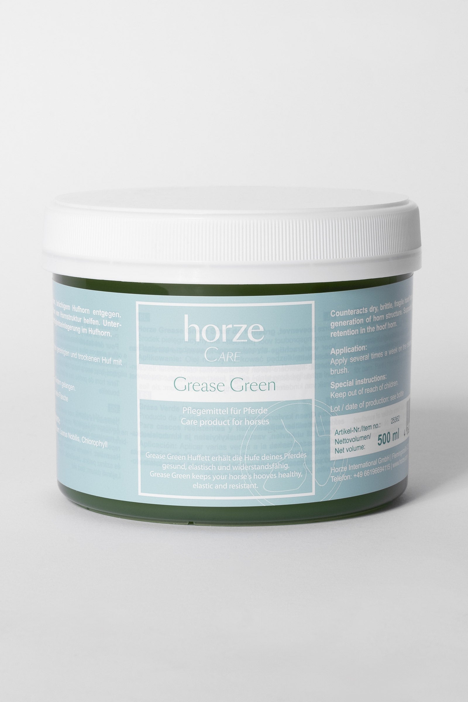 Horze Grease Green, 500 ml Plejeprodukter