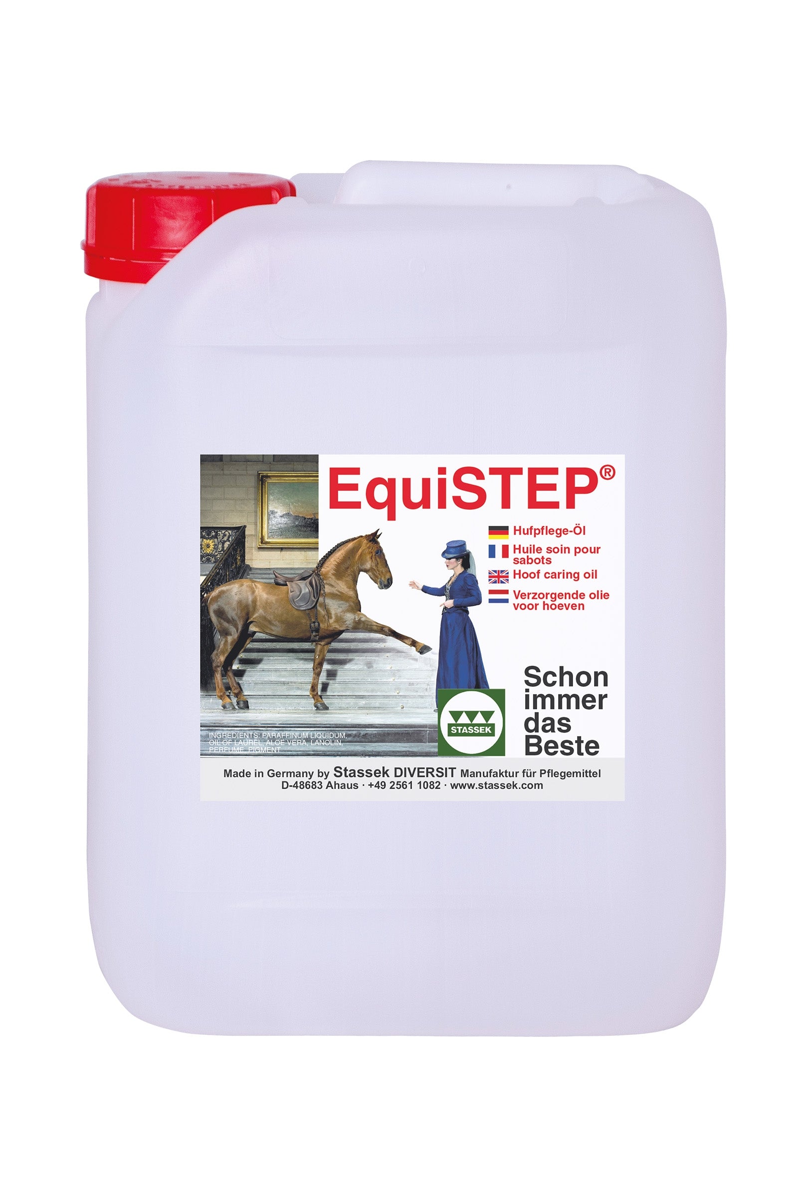 Stassek EquiSTEP Hoof Oil Refill dunk, 2.5 liter Plejeprodukter