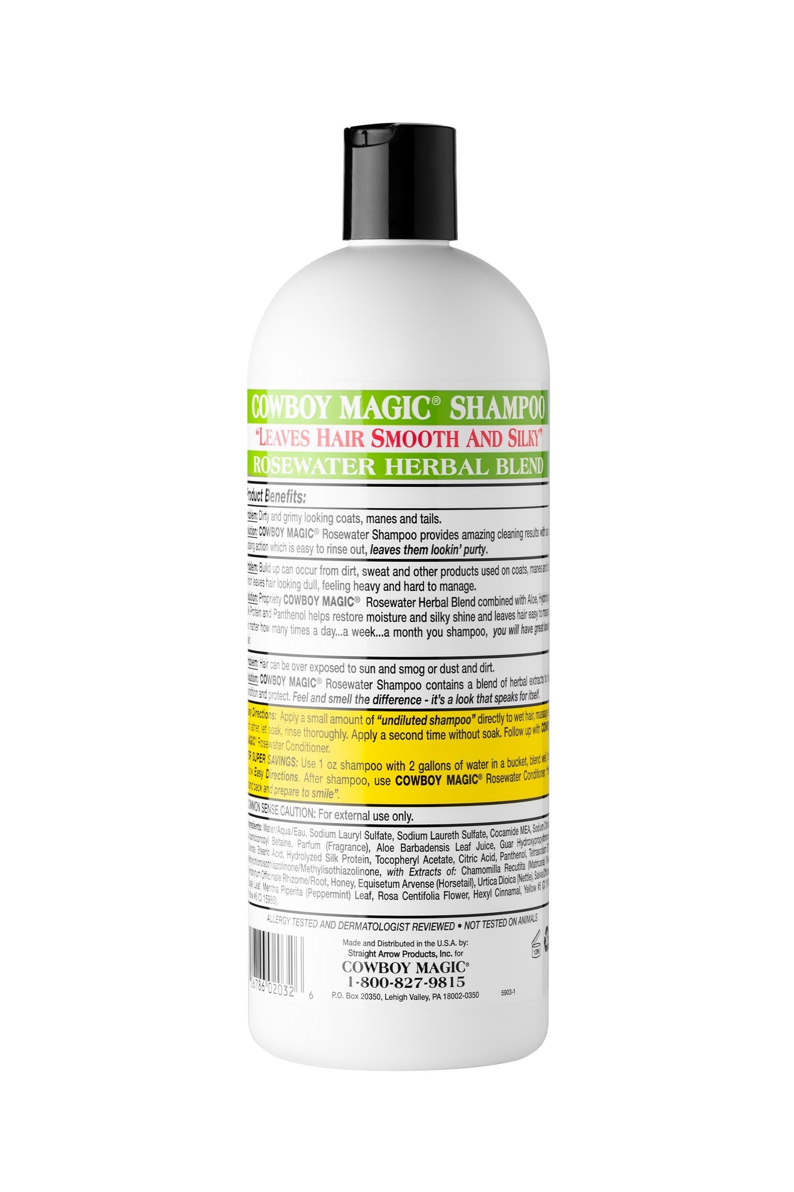 Cowboy Magic Rosewater Shampoo 946 mL Horse Health Care