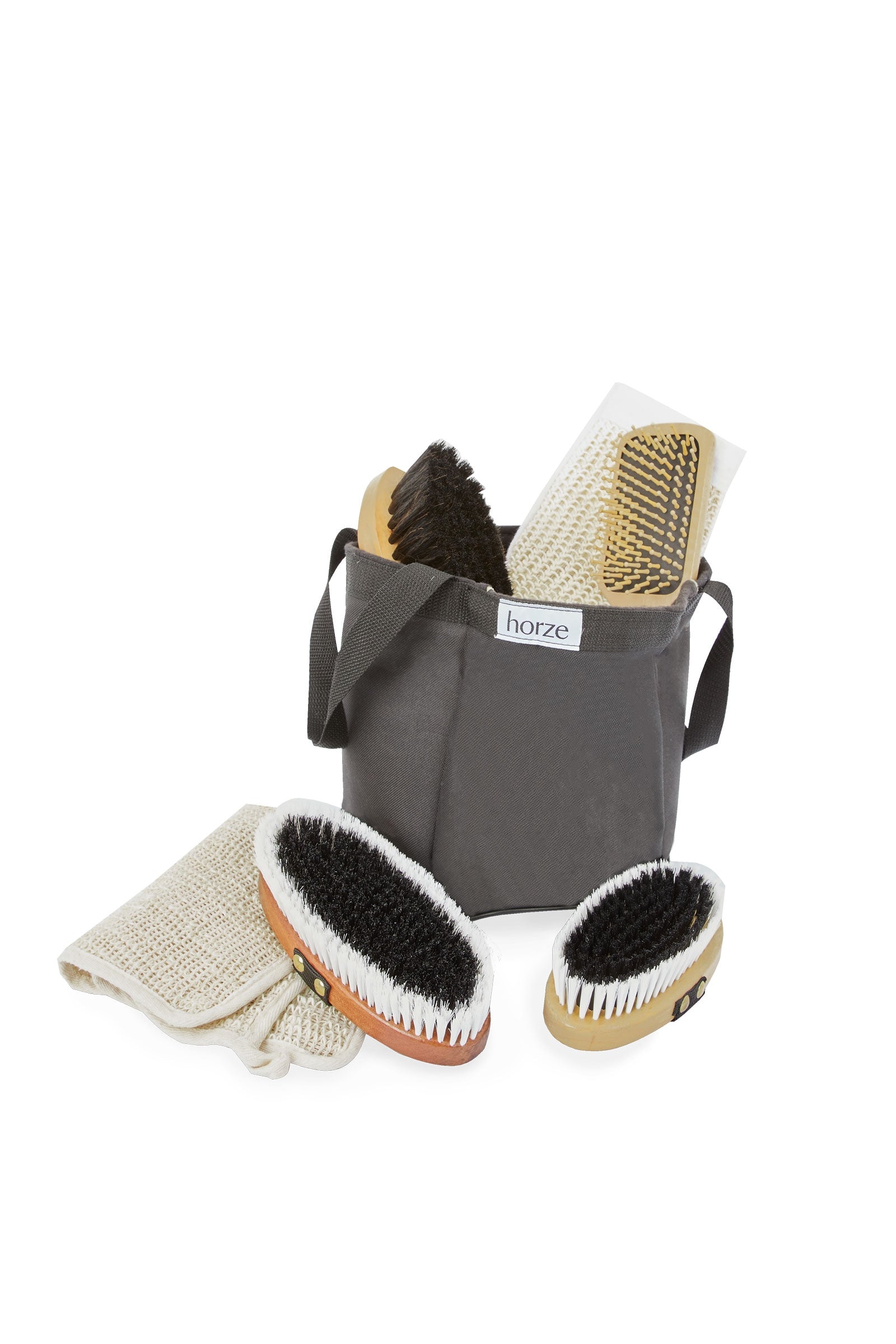 Horze Wooden grooming-sæt Strigleprodukter