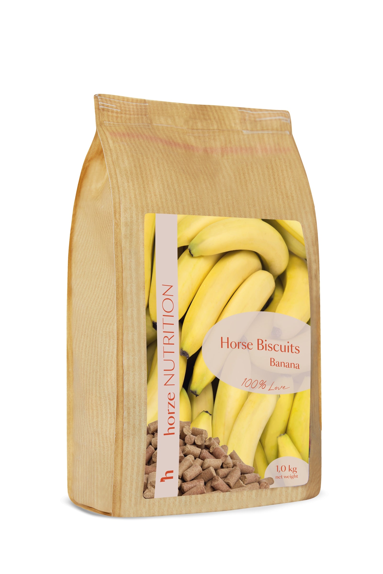 Horze Godbidder med Banan, 1kg Horse Feed & Nutrition