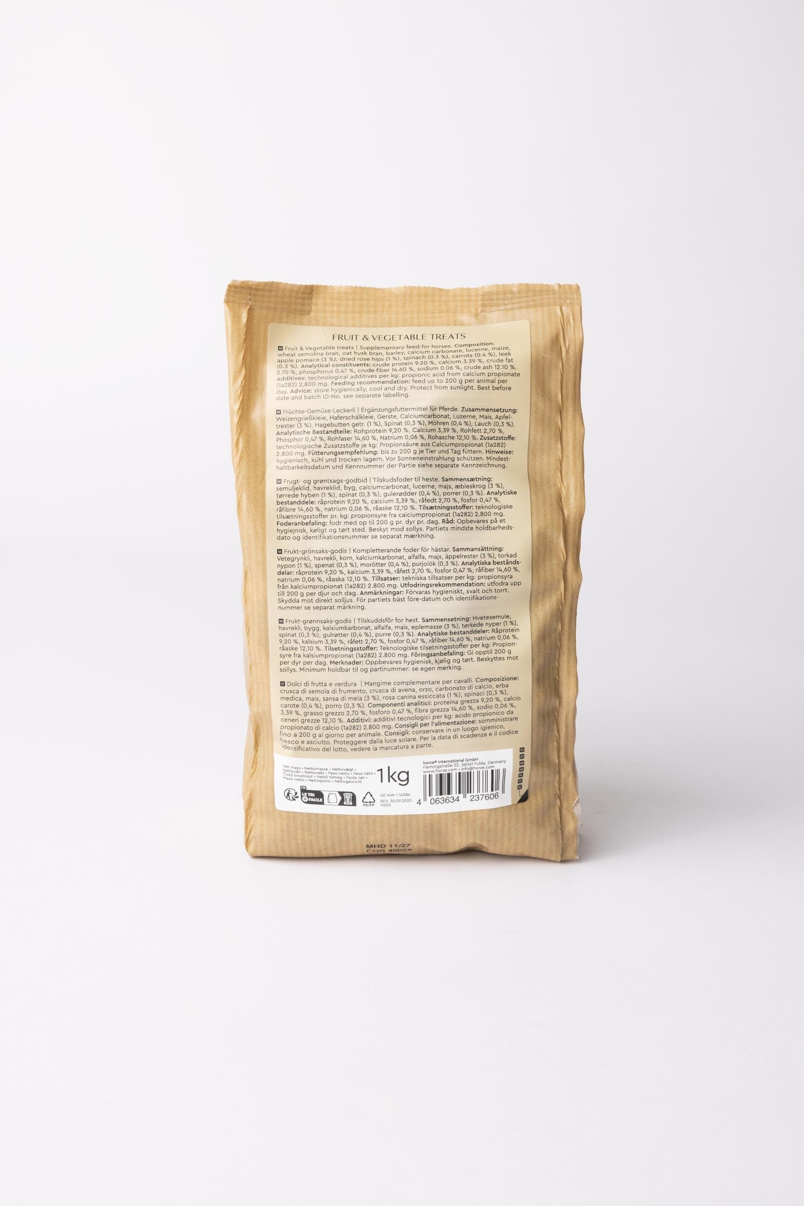 Horze Biscuits Fruits & Veggies, Treats 1kg Horse Feed & Nutrition