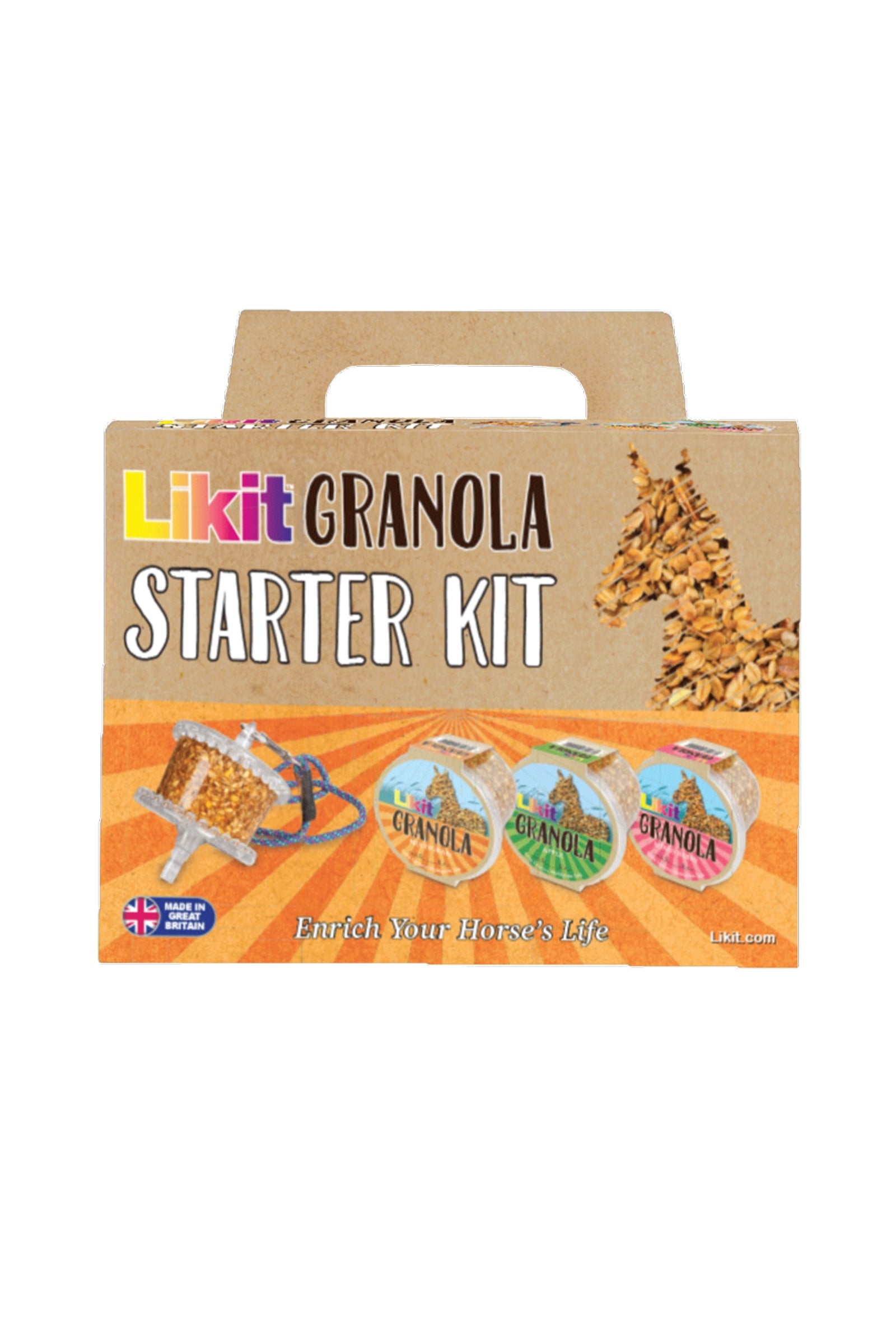 Likit Granola Starter Kit (holder + 3 smagsvarianter) Horse Feed & Nutrition