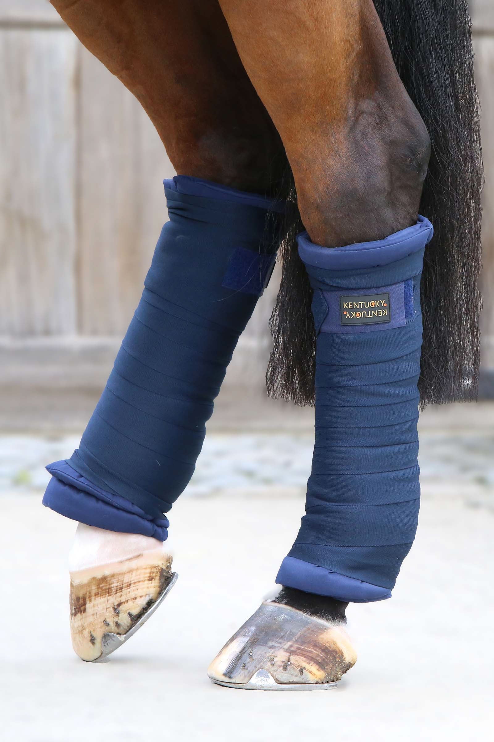 Kentucky Horsewear vatterede bandageunderlag, sæt med 4 Leg Protection & Hoof Protection for Horses