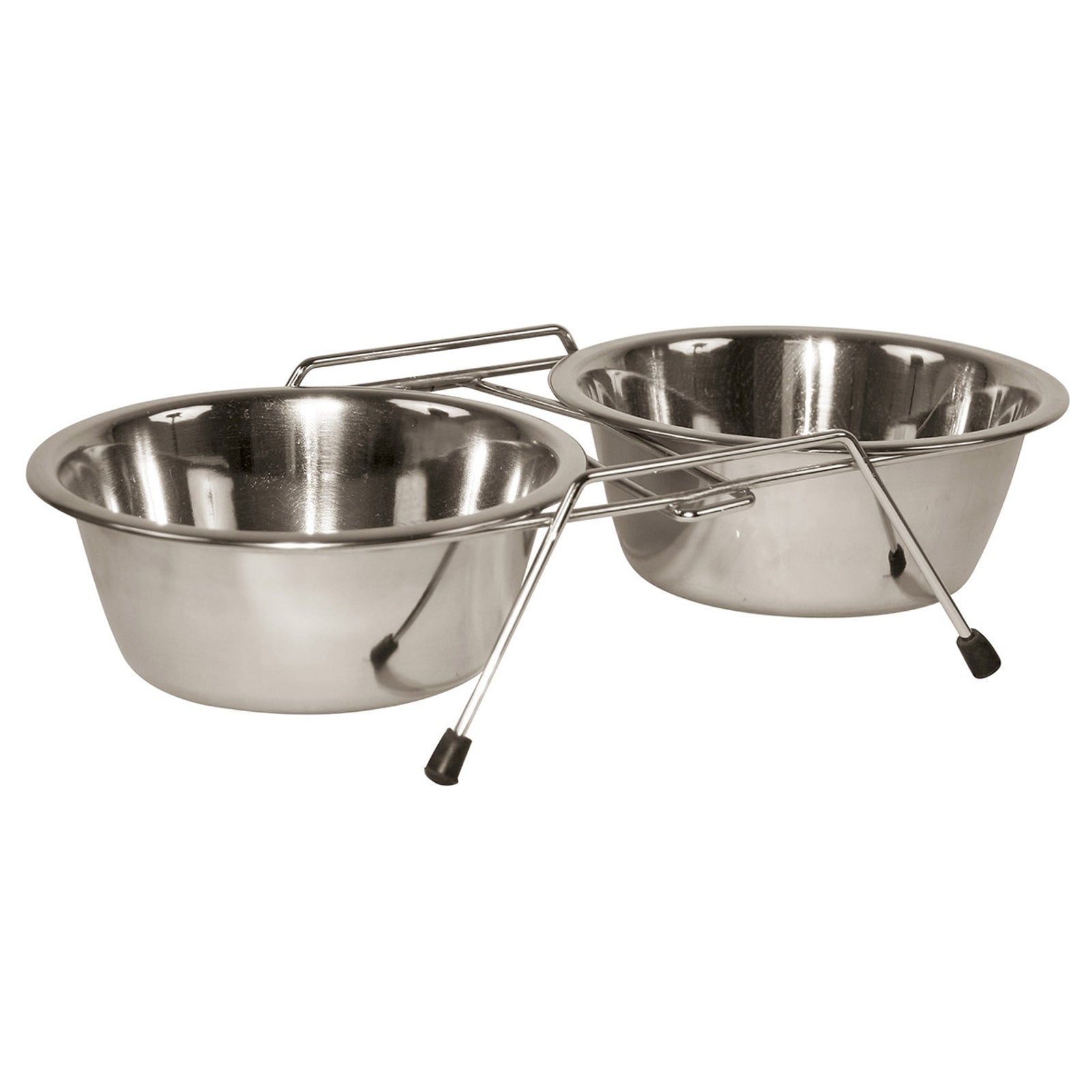 Kerbl metal tvillingeskåle inkl. 2x900 ml Hund