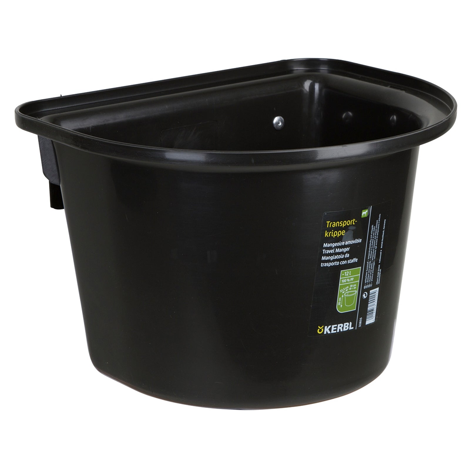 Kerbl foderkrybbe 12 l, plastik med håndtag i baljen Fodring & Vanding