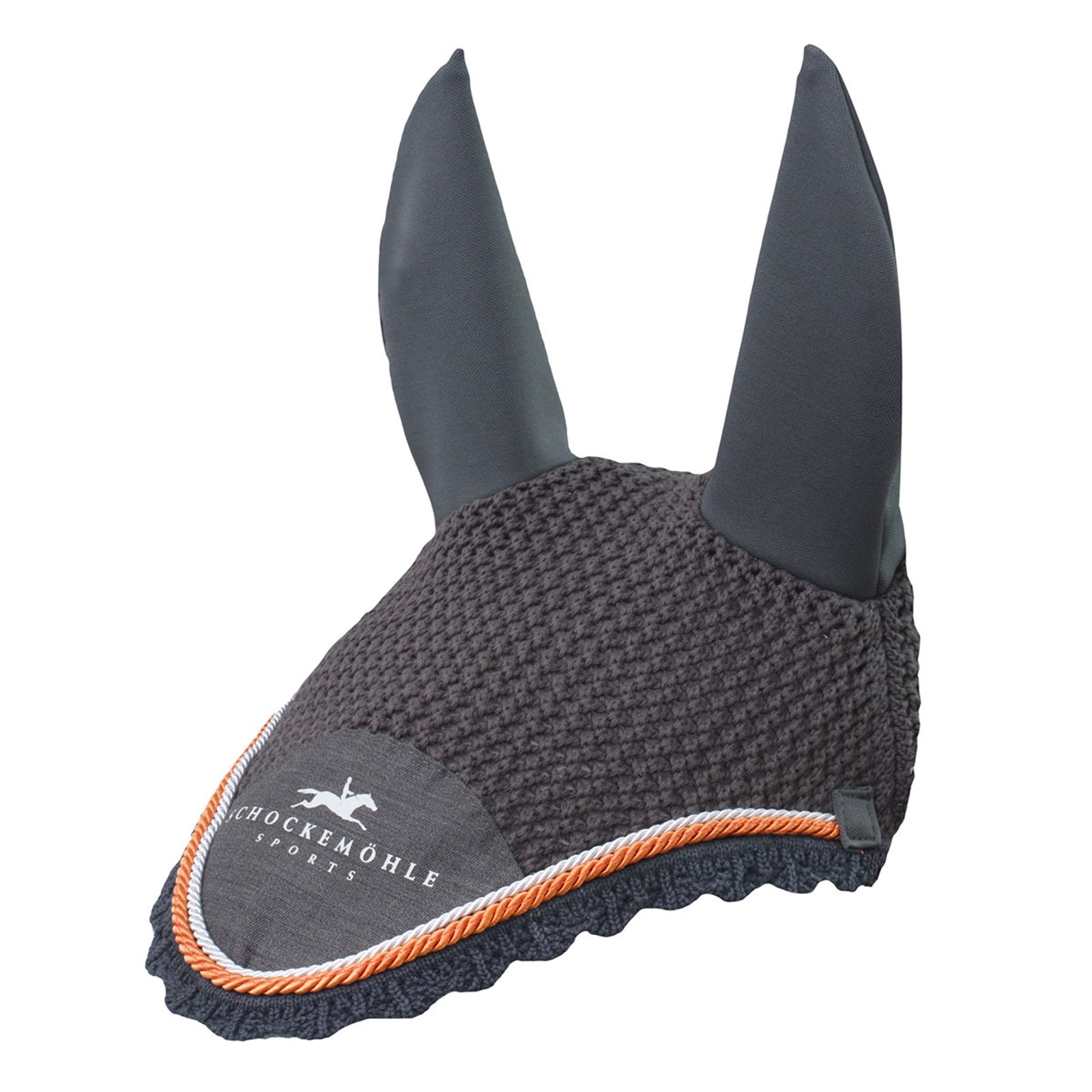 Schockemöhle Sports Dynamite fly veil with logo, Fly Veil Saddle Pads