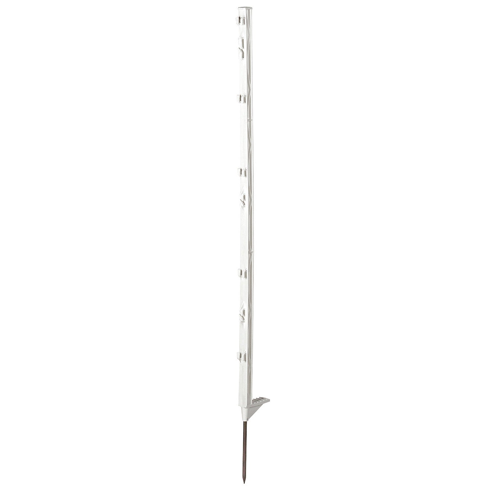 Corral Klassisk plastikpæl m/ enkel foddel, 105 cm, 5 stk Elhegn