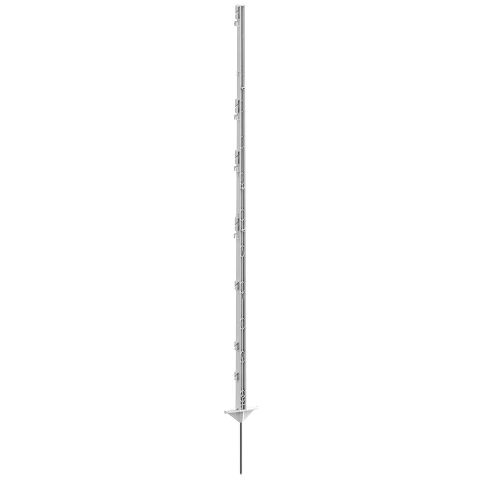 Farm Patrol Kerbl Klassisk Hvid Plastikpæl, 156cm, 21cm spike, 5 stk Elhegn
