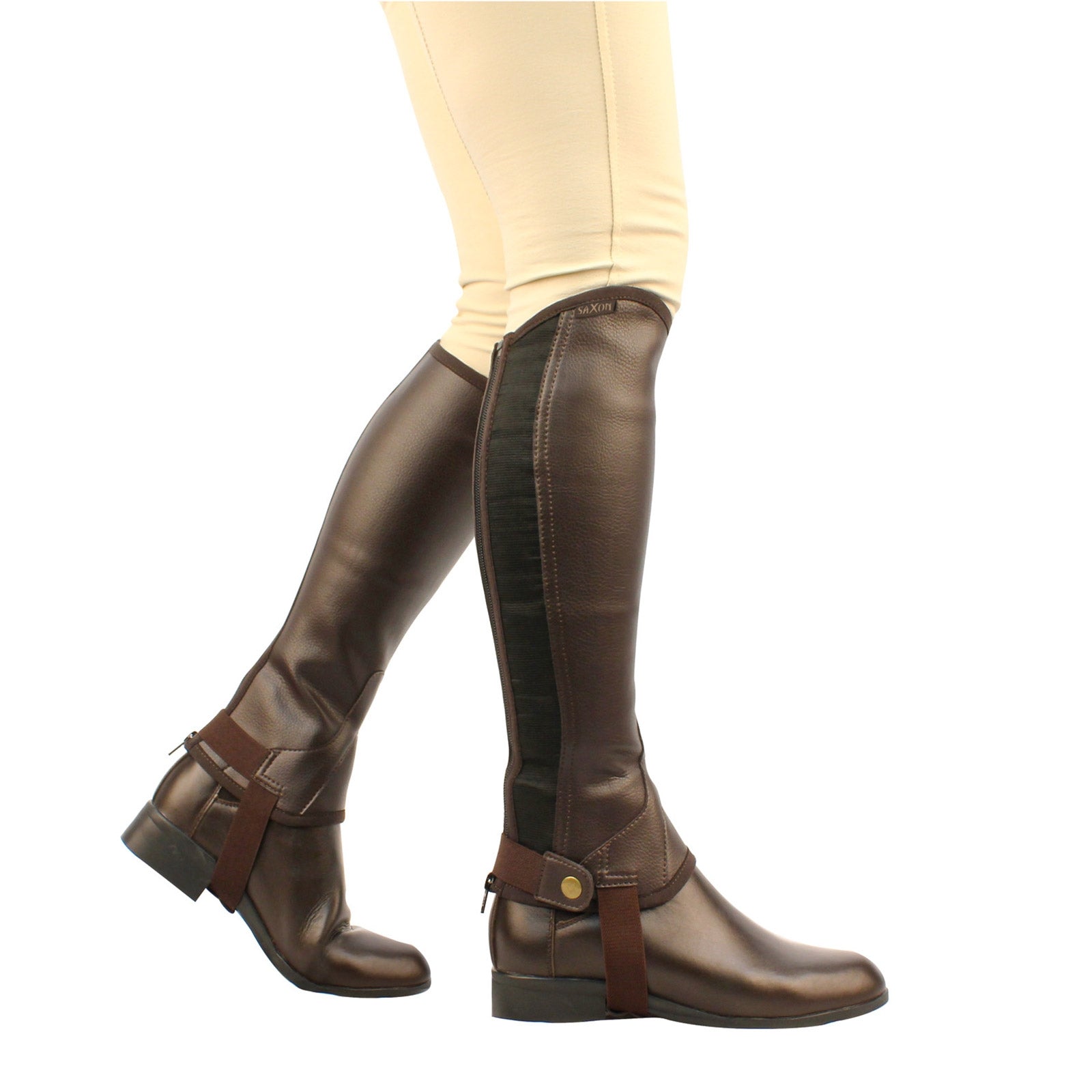 Saxon Equileather Half Chaps, Adult Støvler & Leggings