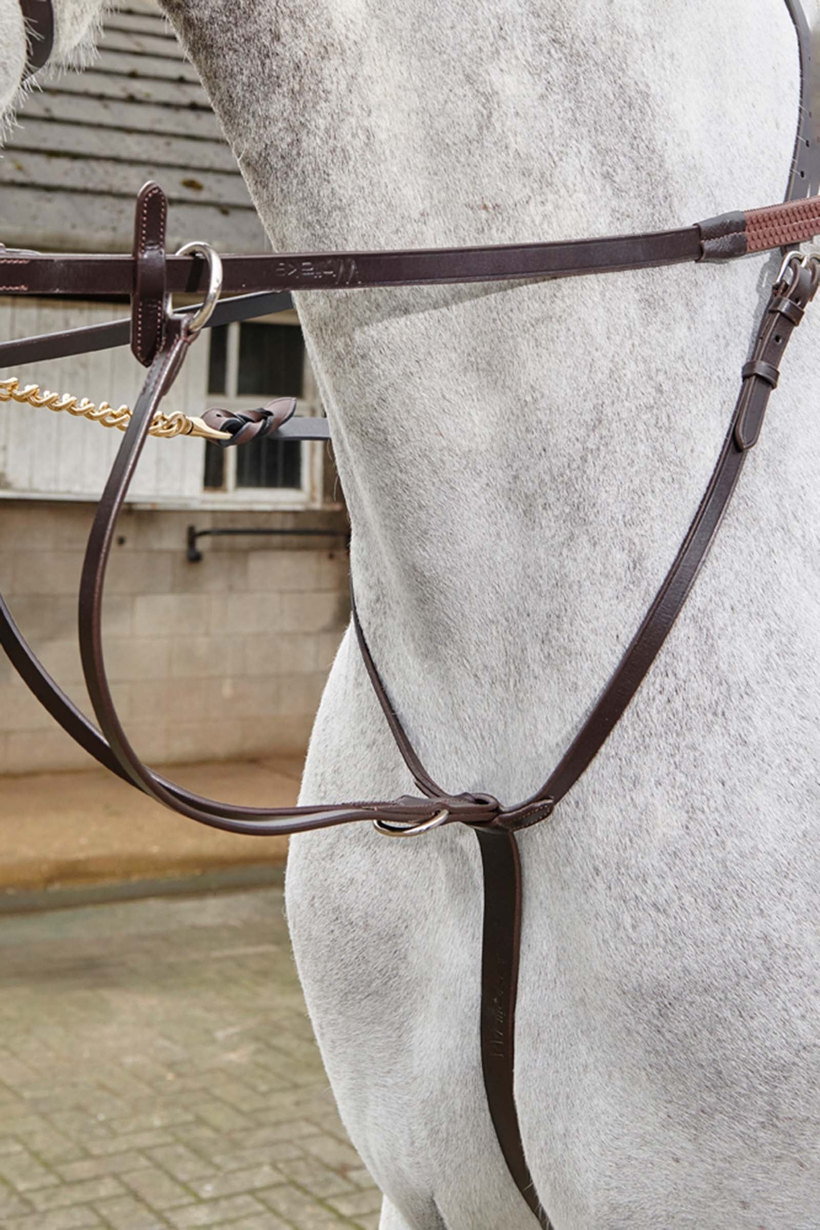 John Whitaker Lynton 5/8" gummitøjler med knop-grip. Trenser & tøjler