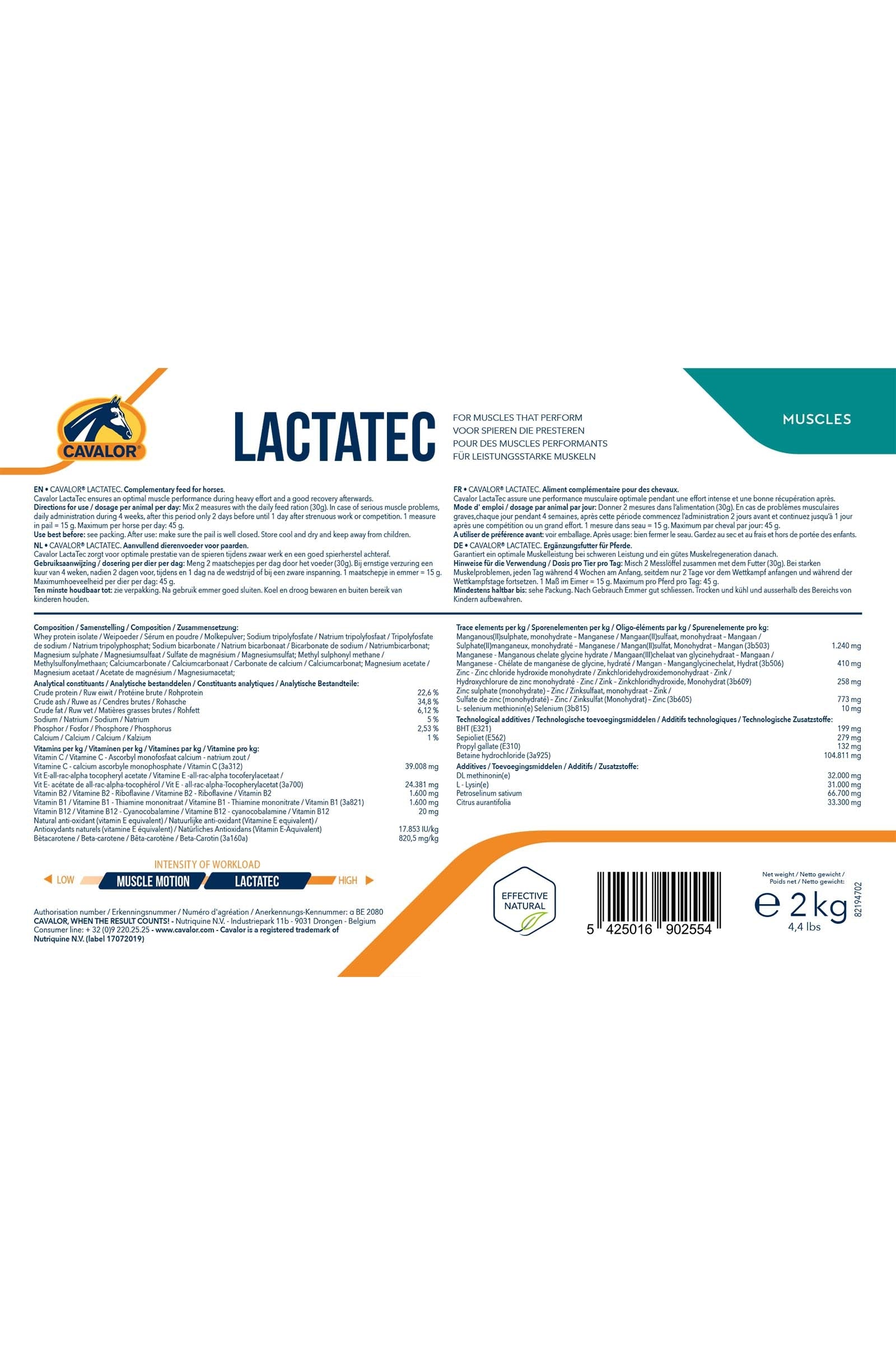 Cavalor Lactatec, 2kg Horse Feed & Nutrition