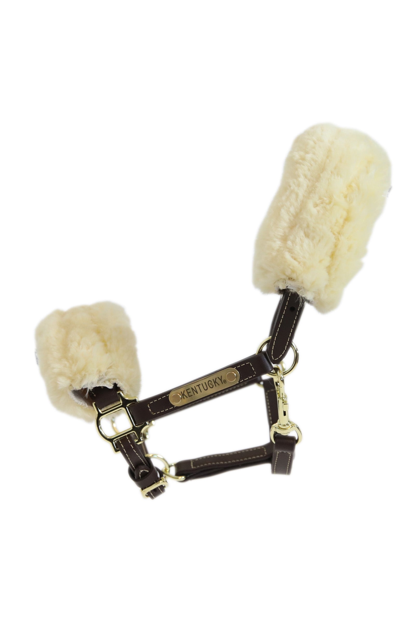 Kentucky Horsewear lædergrime med lammeskind Grimer & Træktove