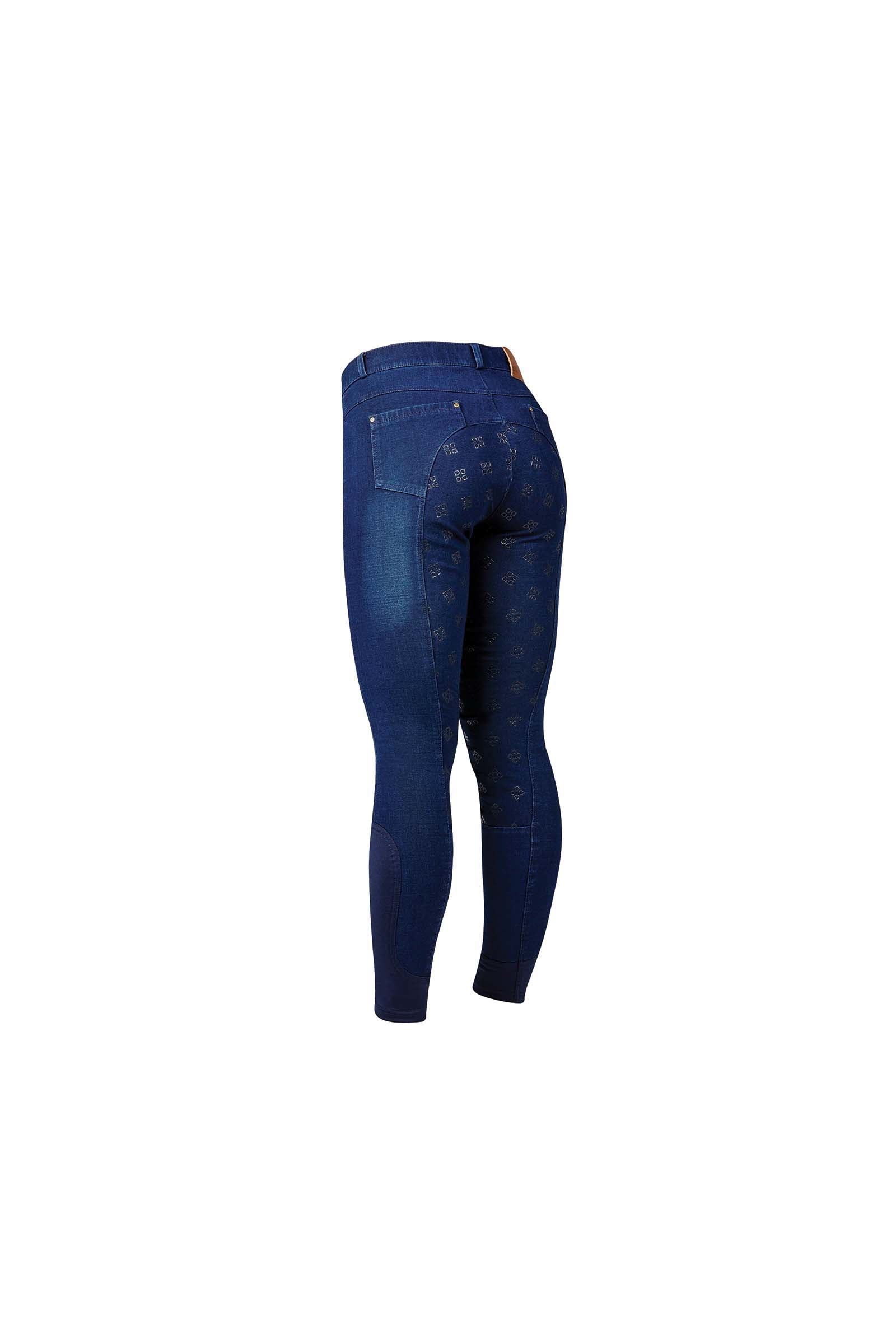 Dublin Shona denim-ridebukser med silikonegrip, damemodel Womens Breeches