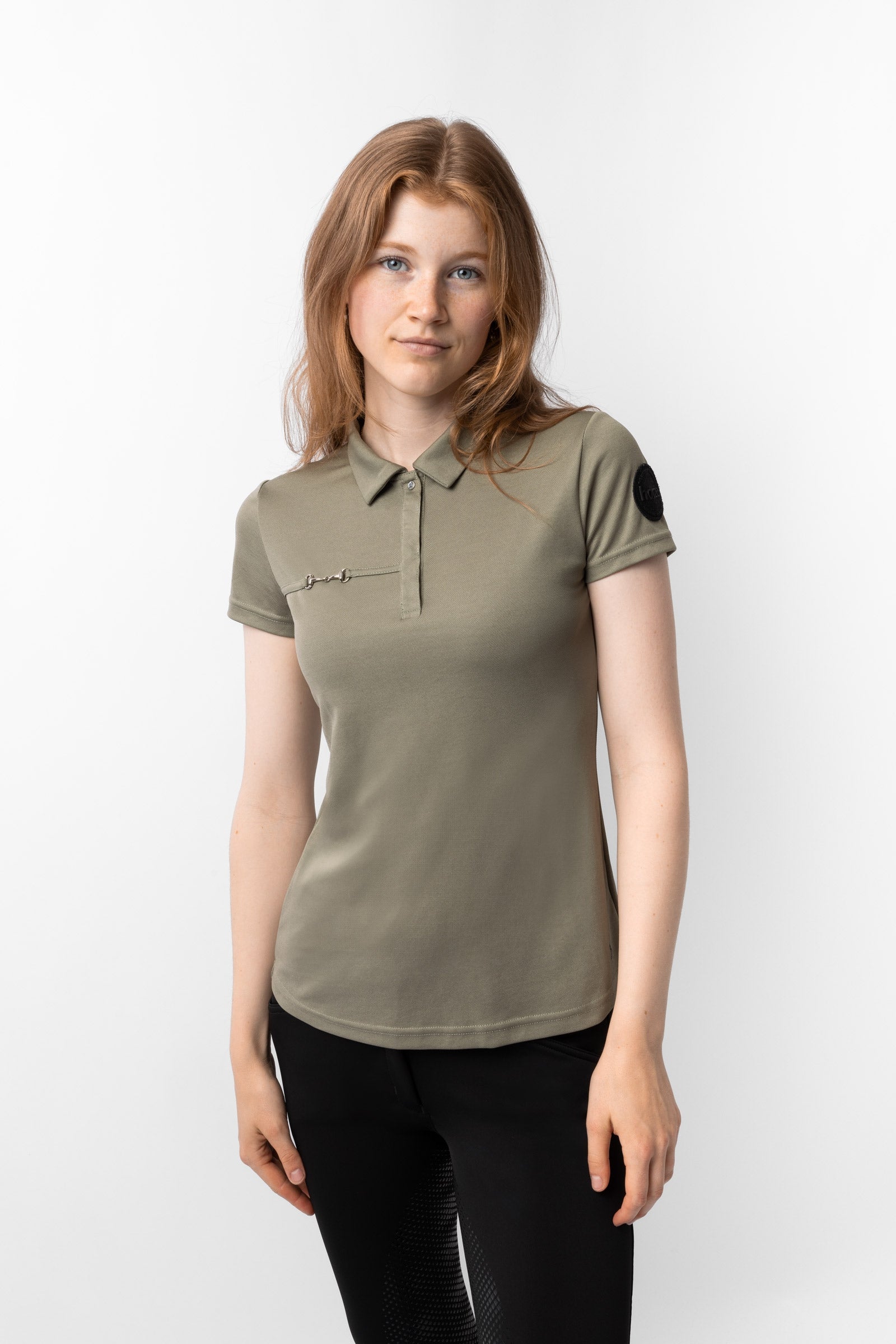 Horze Denise Women's Functional Short Sleeve Polo Shirt Women’s Riding Clothing