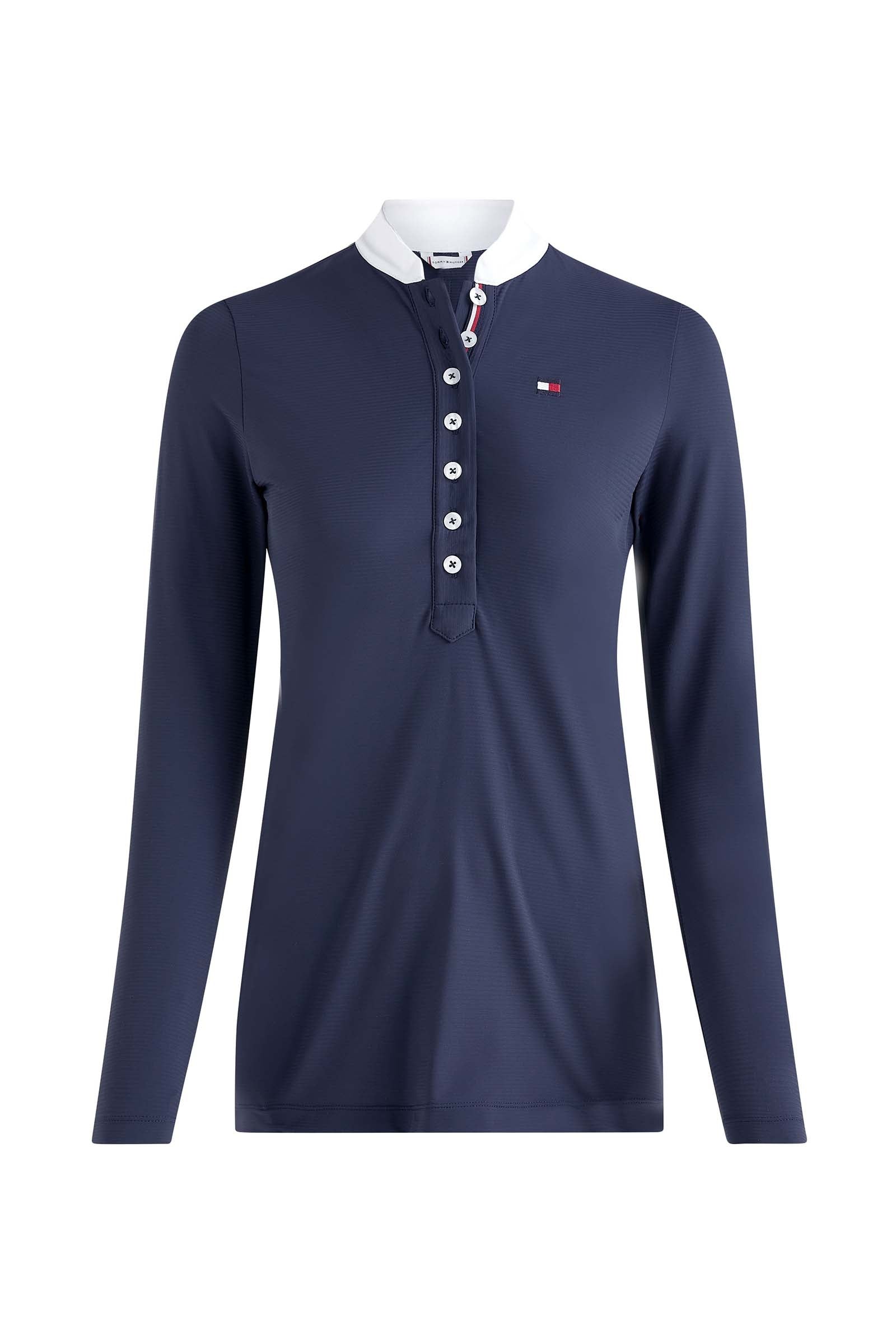 Tommy Hilfiger Equestrian langærmet stævnebluse, damemodel Ridetøj til dame