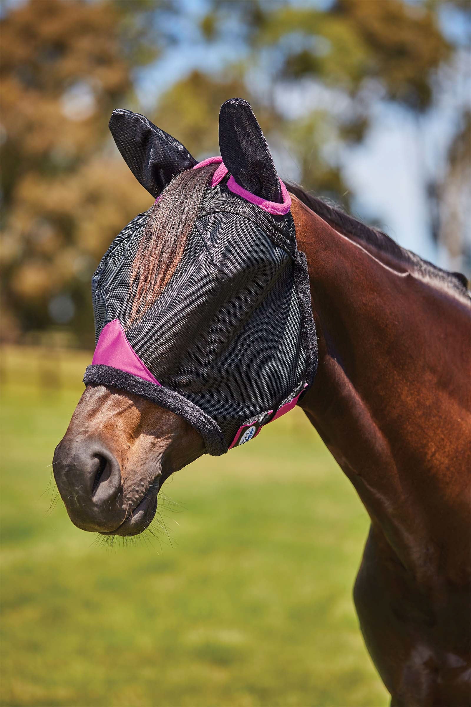 Weatherbeeta Comfitec Deluxe Durable Meshmaske med ører Fluebeskyttelse