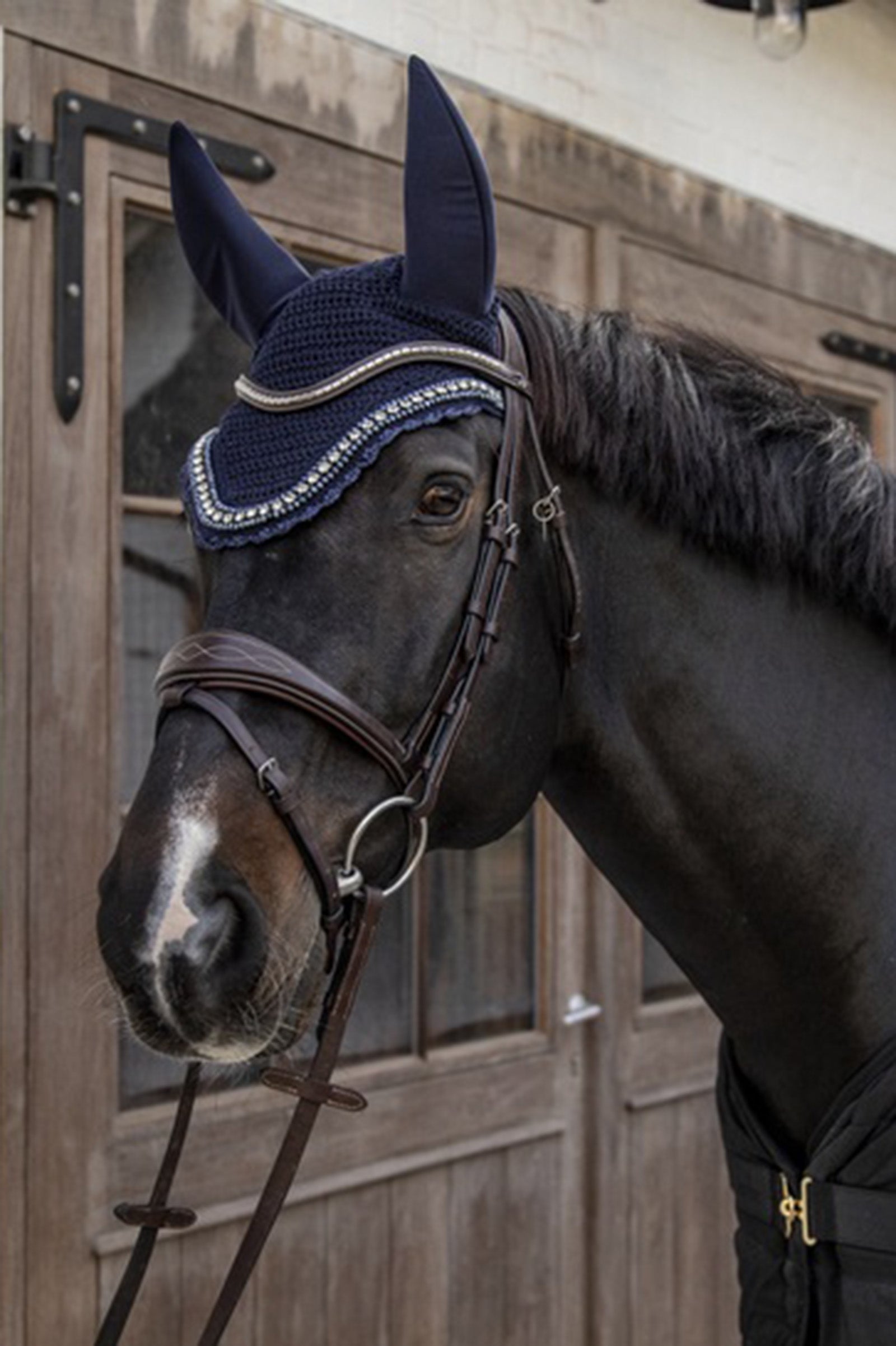 Kentucky Horsewear Wellington Big Stone & Pearl Fly Veil Soundless Antifly Protection for Horses