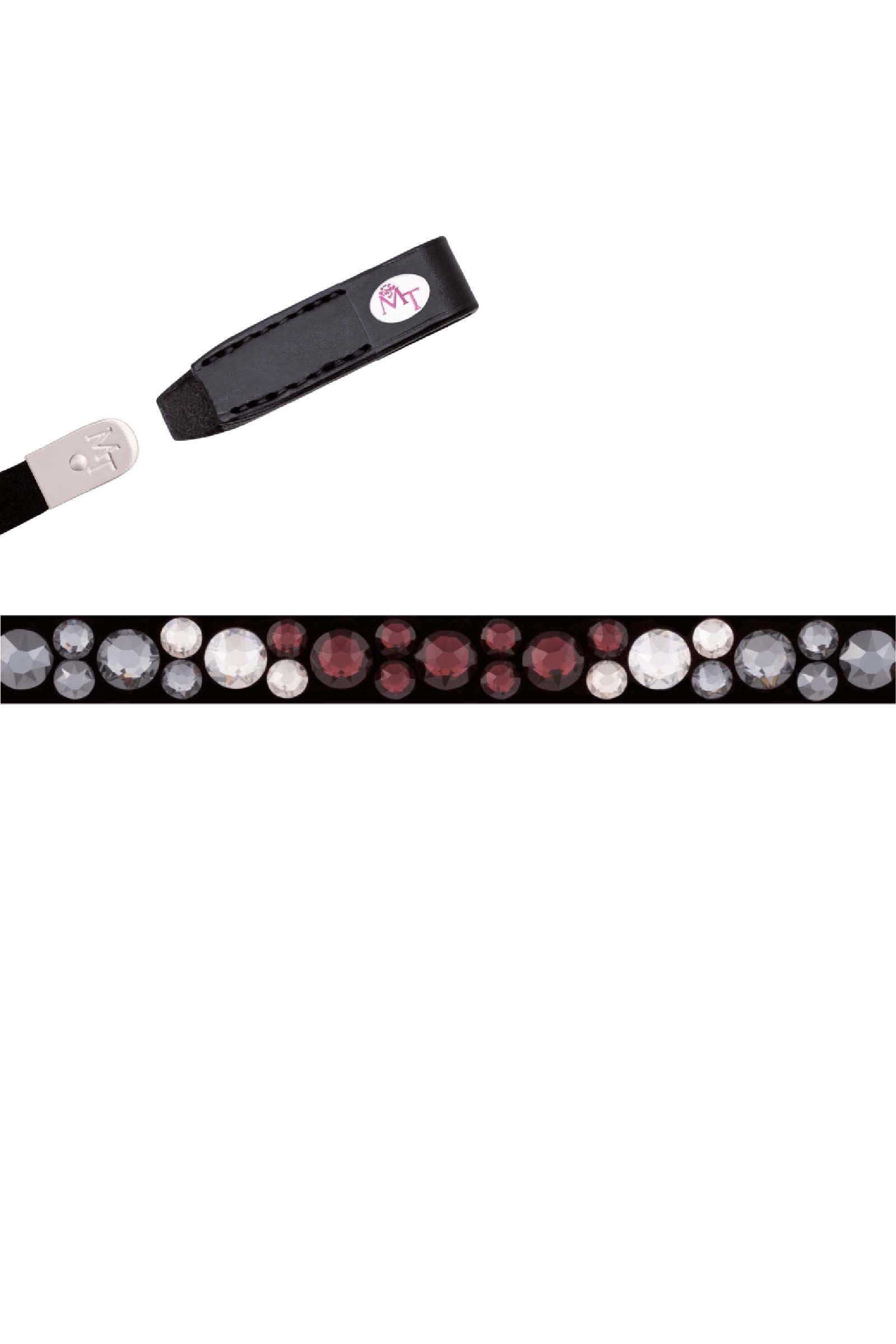 MagicTack Magic Tack Burgundy Black by Lia & Alfi Bling Classic Pandebånd Trenser & tøjler