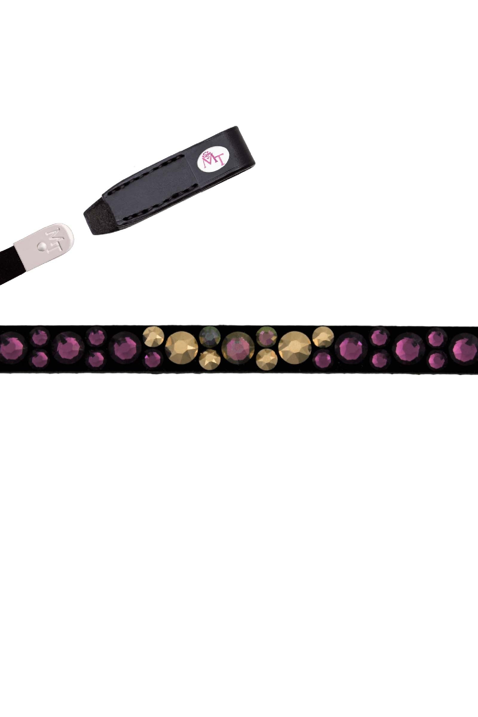 MagicTack Deep Berry Bling Classic Browband Bridles & Reins