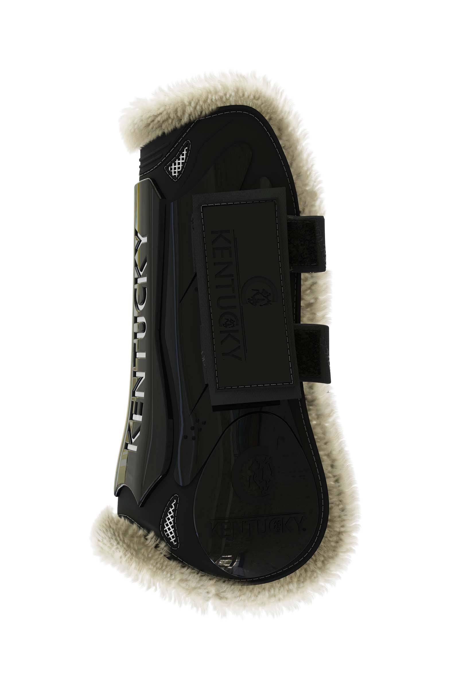Kentucky Horsewear Vegan Sheepskin Tendon Boots Gamacher med Burrebånd Leg Protection & Hoof Protection for Horses