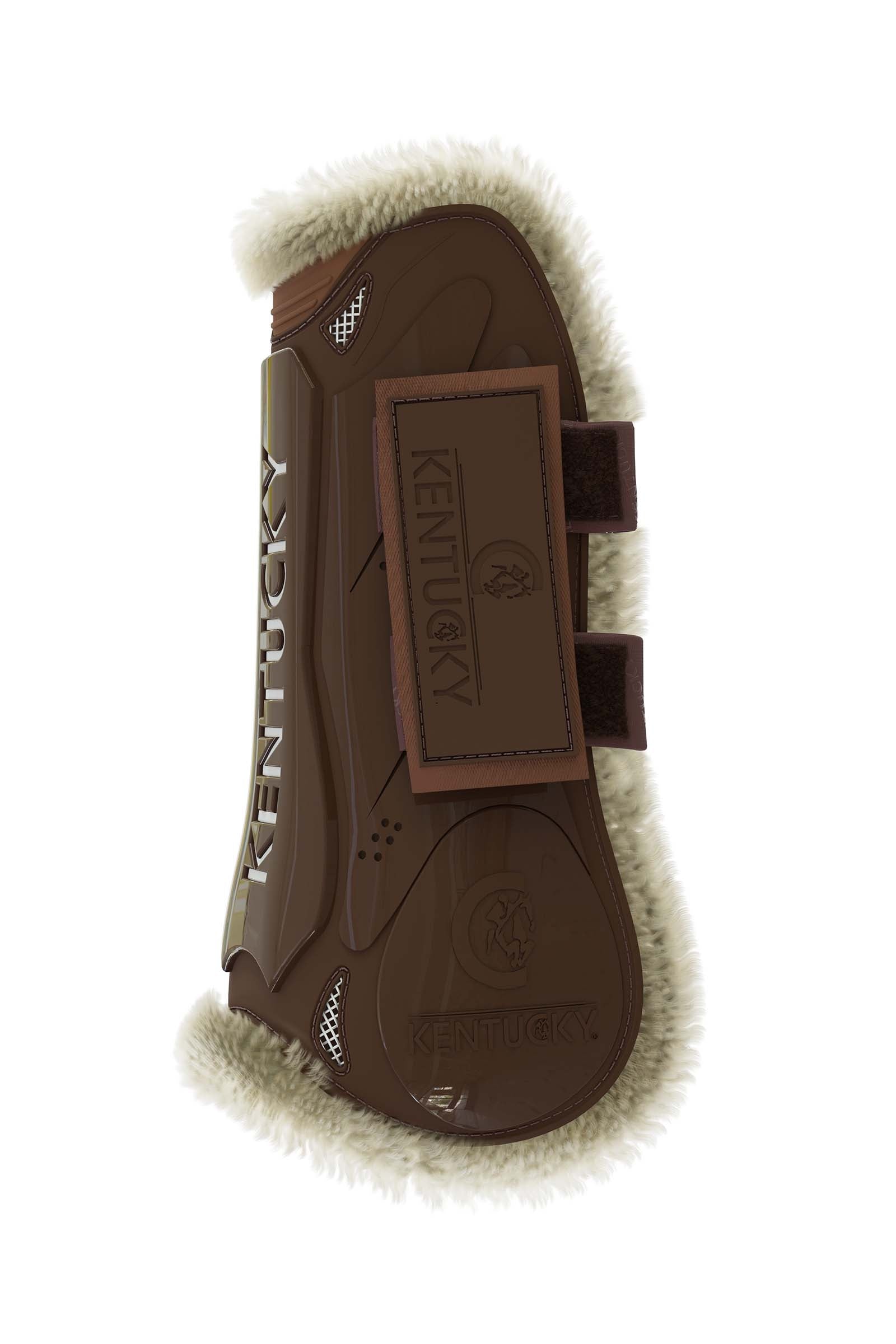 Kentucky Horsewear Vegan Sheepskin Tendon Boots Gamacher med Burrebånd Leg Protection & Hoof Protection for Horses