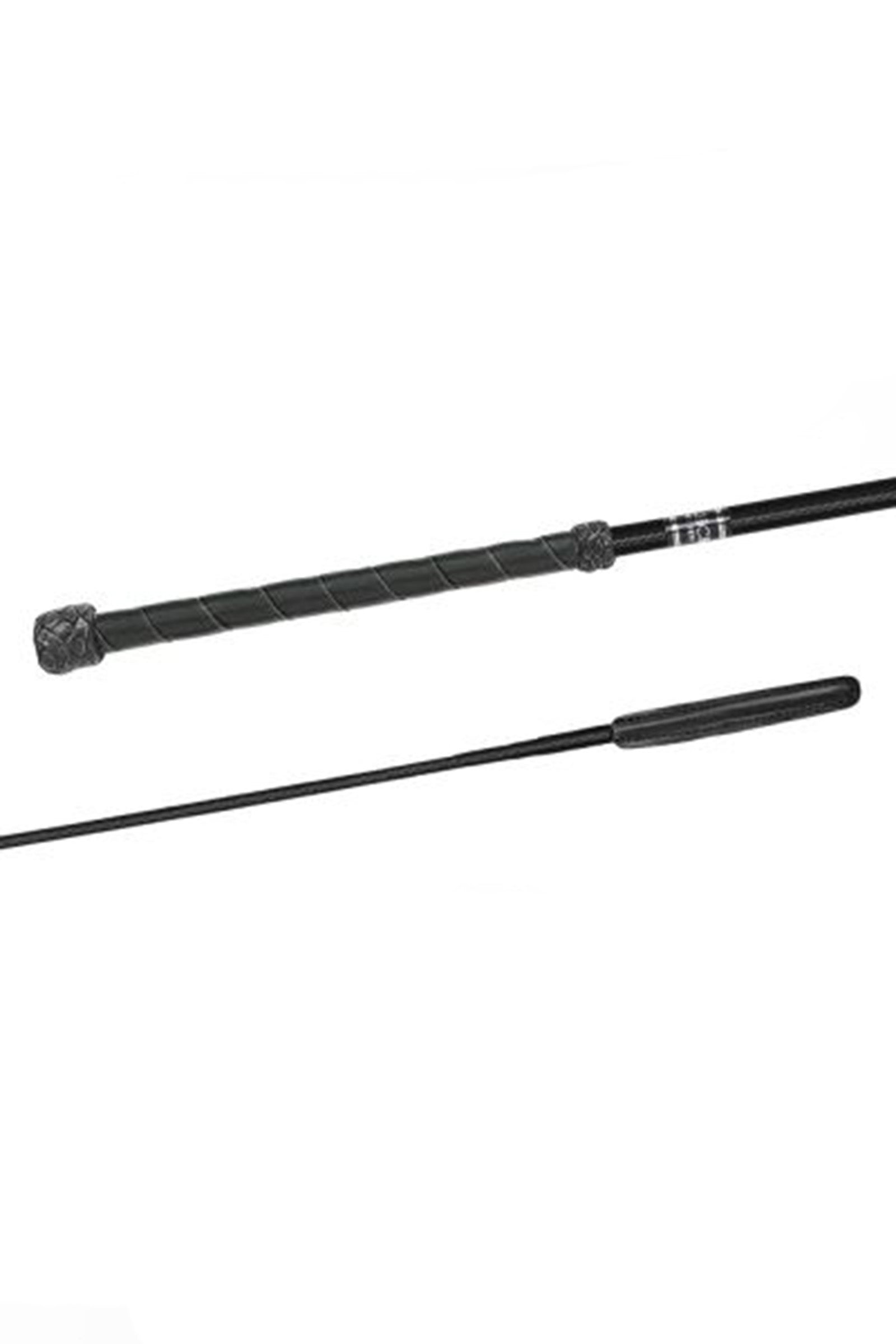 Fleck Dressage Whip with Slim Leather Handle & Leather Flap Piske