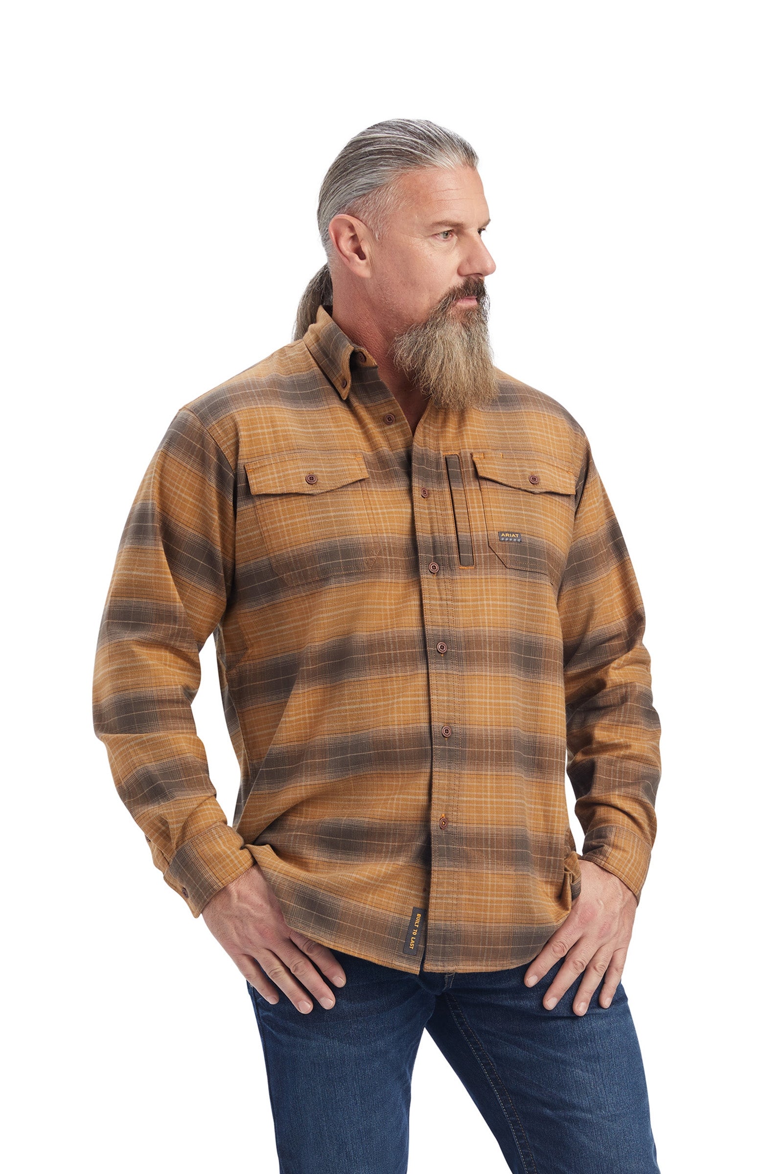 Ariat Rebar flannel DuraStretch arbejdstøj Ridetøj til herrer