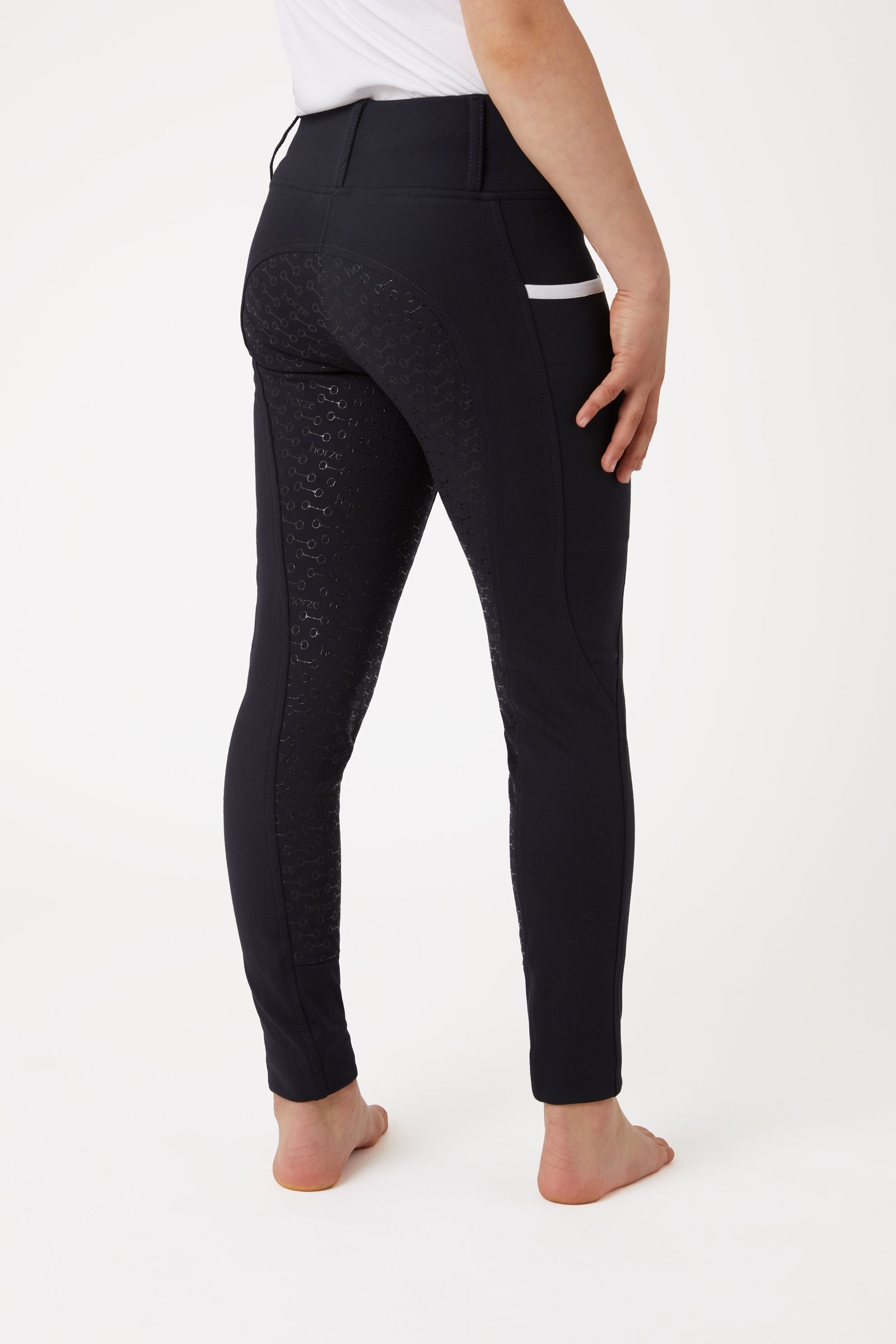 Horze Lucinda tights med silikonegrip og høj talje, børnemodel Ridetøj til børn