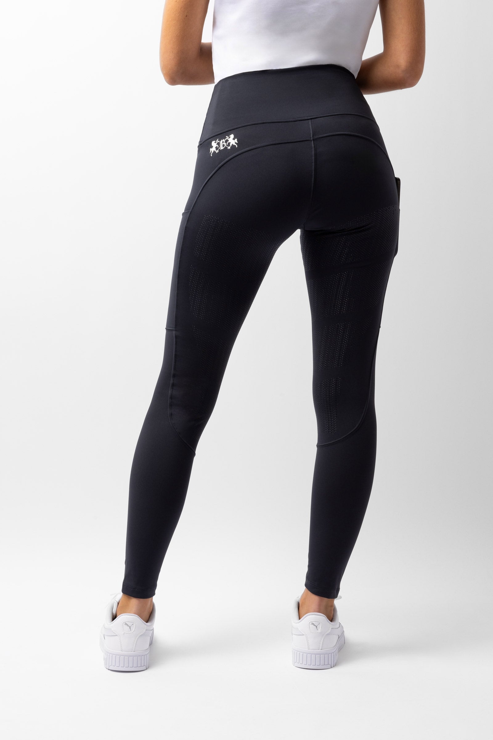 B Vertigo Lara Women's High Waist Full Seat Tights Womens Breeches