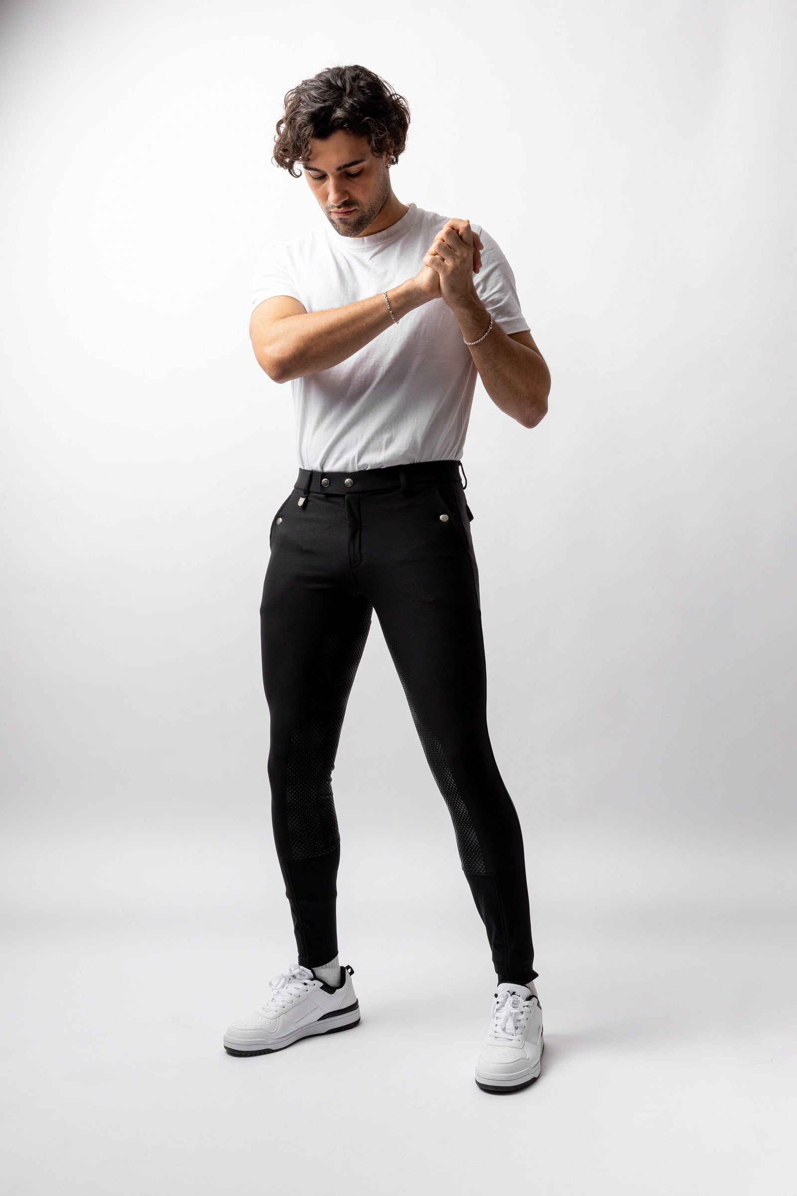 Horze Grand Prix Men's Silicone Full Seat Breeches Mens Riding Clothing
