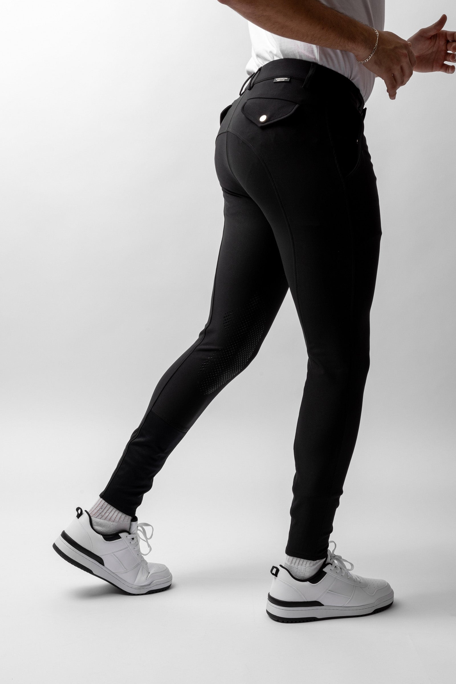 Horze Grand Prix ridebukser til mænd med knægrip i silikone UPF 50+ Ridetøj til herrer