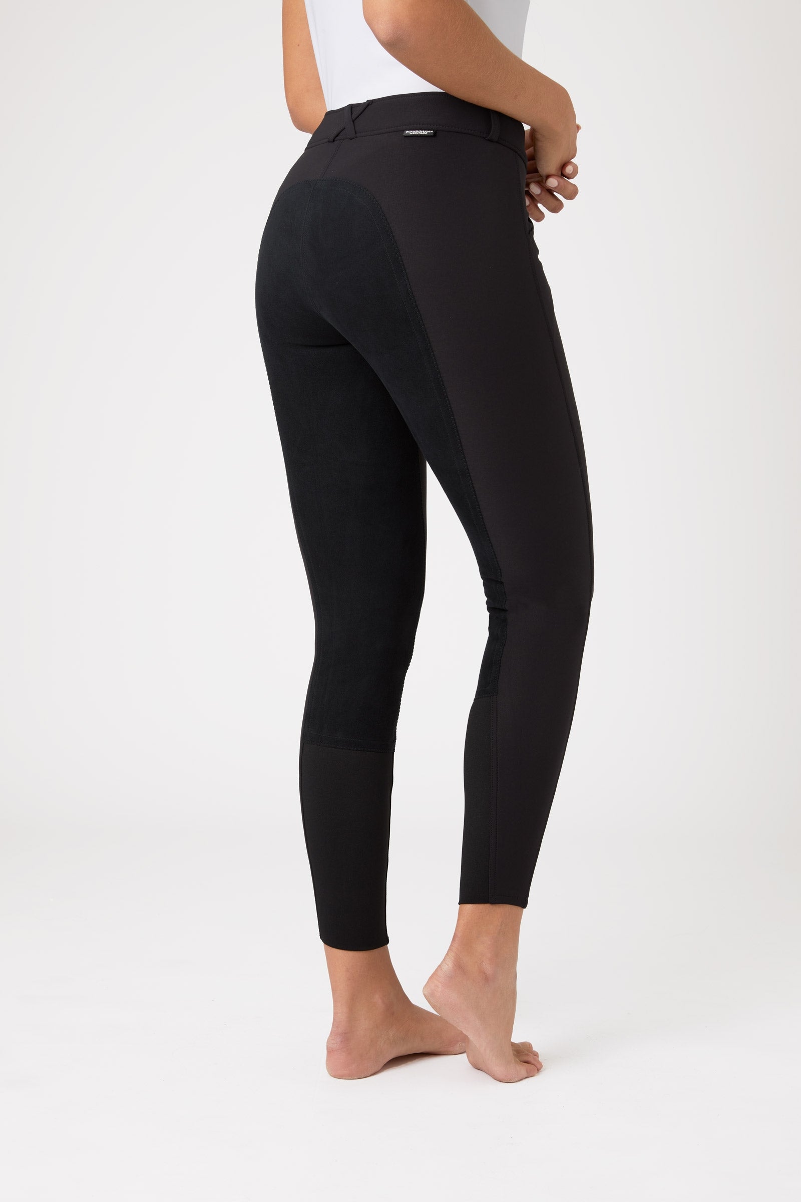 Horze Grand Prix Women's Leather Full Seat Breeches UPF 50+ Womens Breeches