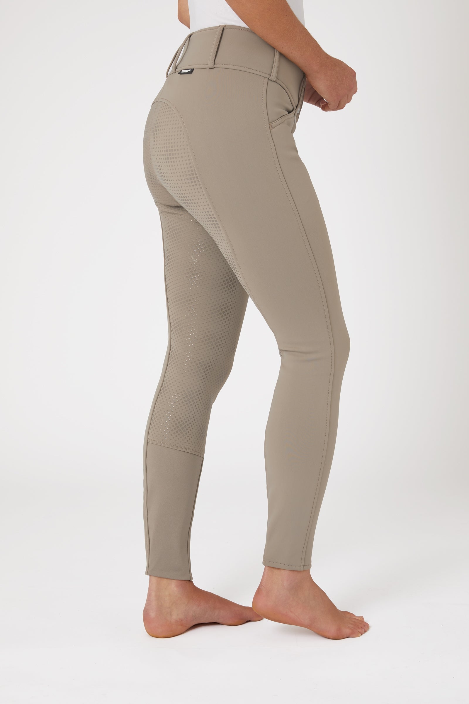 Horze Grand Prix Thermo Softshell Silikone FS Dameridebukser Womens Breeches