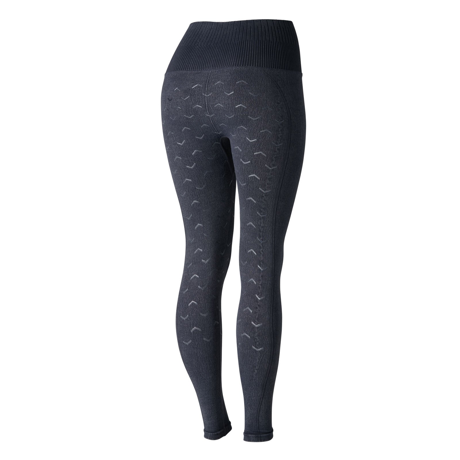 Horze Vanessa sømløse denim-tights med silikonegrip, damemodel Womens Breeches