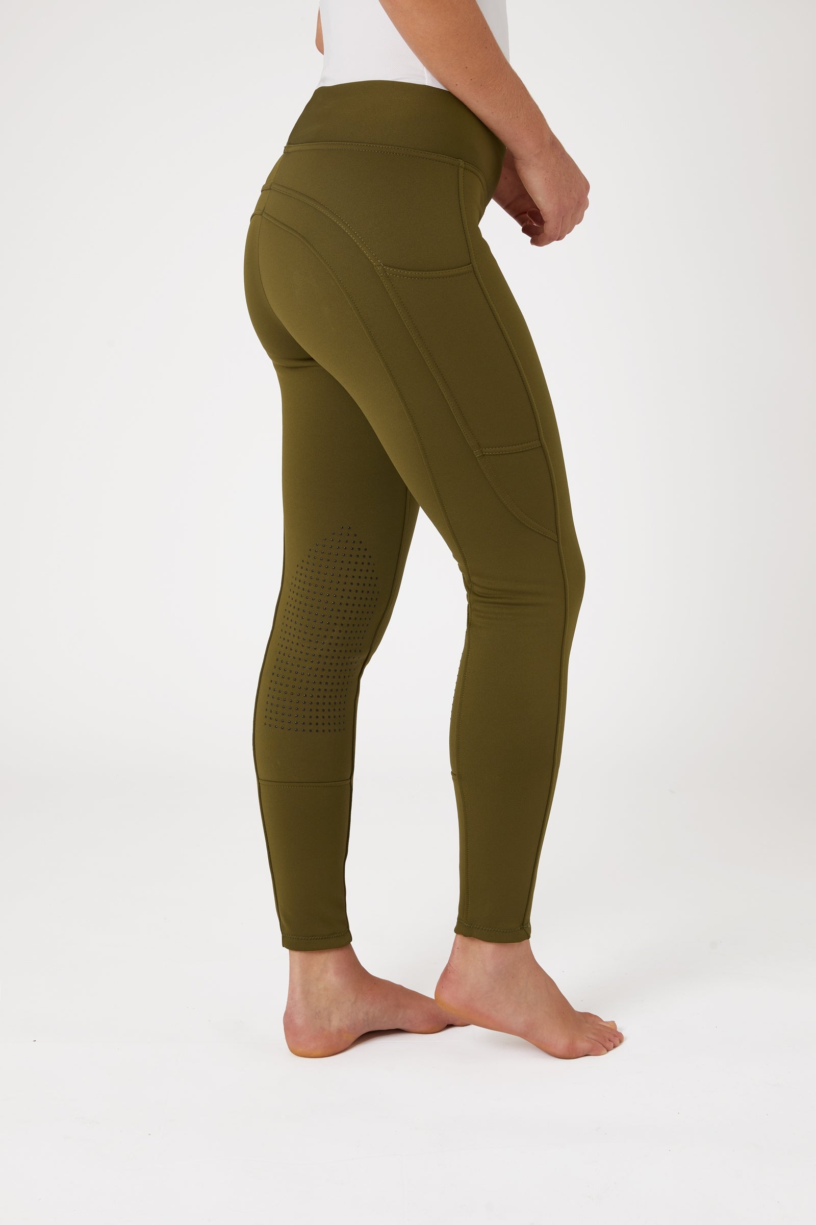 Horze Active knægrip vinterridetights med telefonlomme, damemodel Womens Breeches