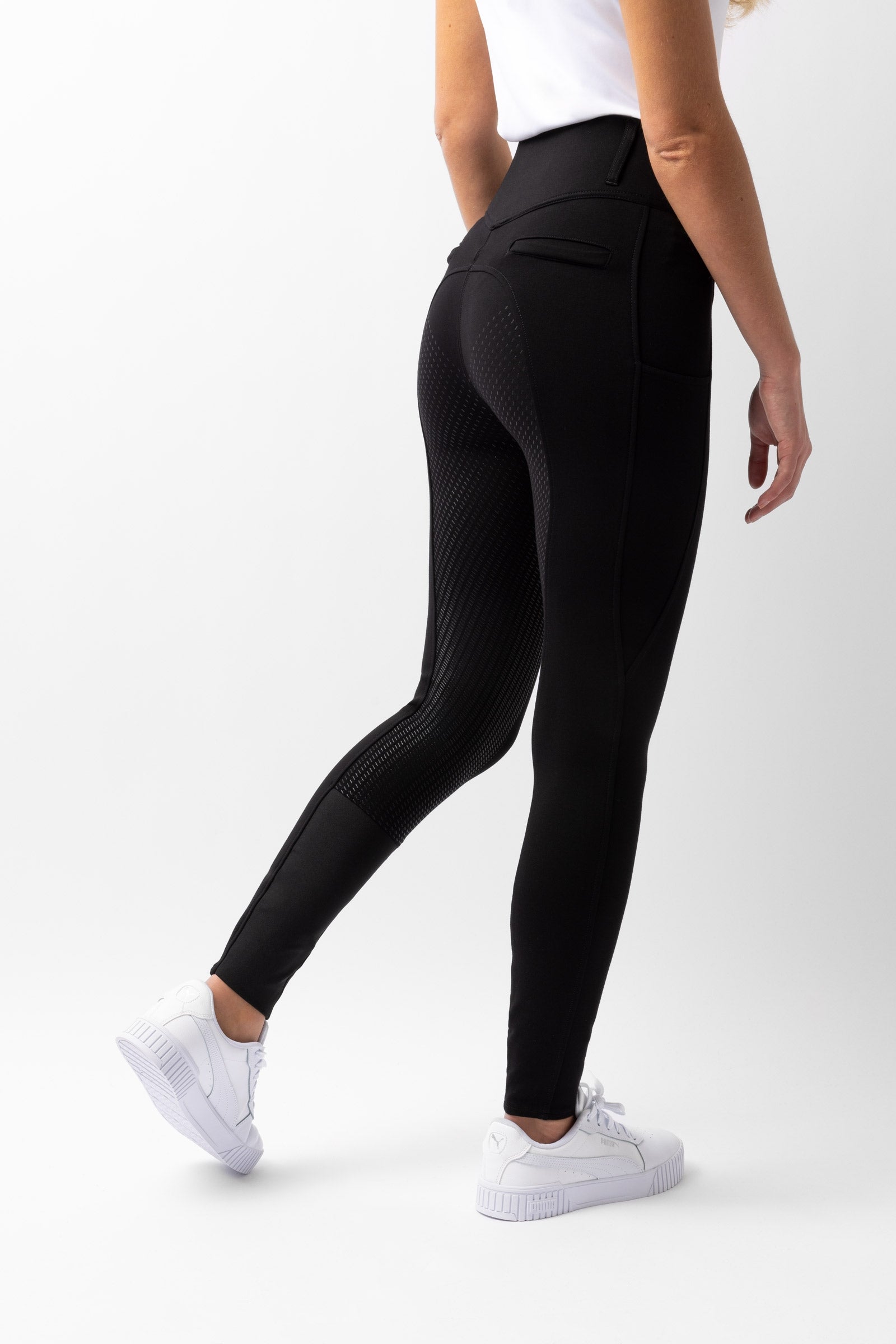 Horze Mira Dameridebukser med fuld silikone og høj talje Womens Breeches