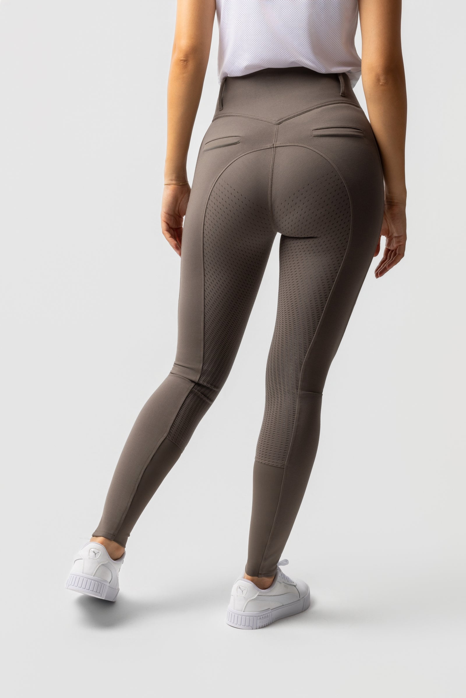 Horze Mira Dameridebukser med fuld silikone og høj talje Womens Breeches