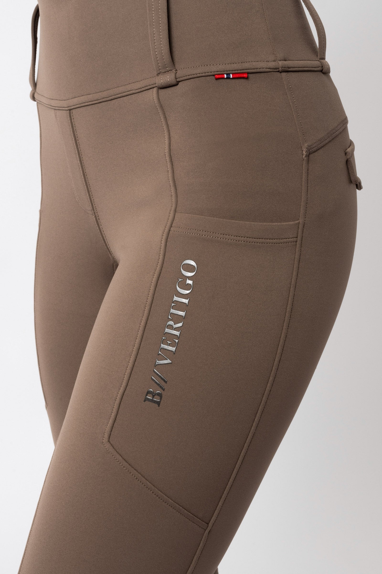 B Vertigo Chiara Women's Compression Hybrid Breeches With Full Grip Womens Breeches