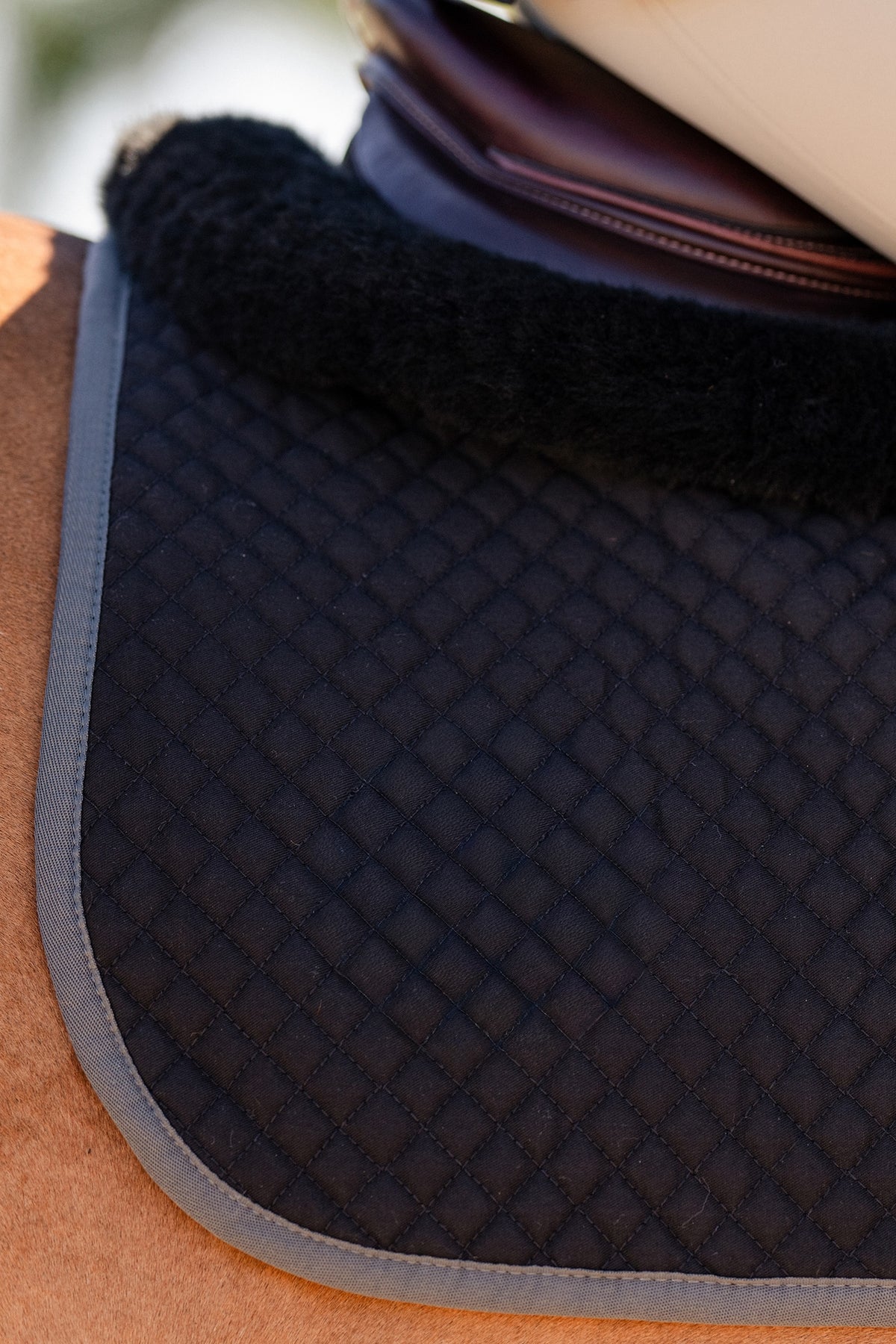 EquiFit UltraWool™ Thin ImpacTeq® Half Pad with Shims Saddle Pads