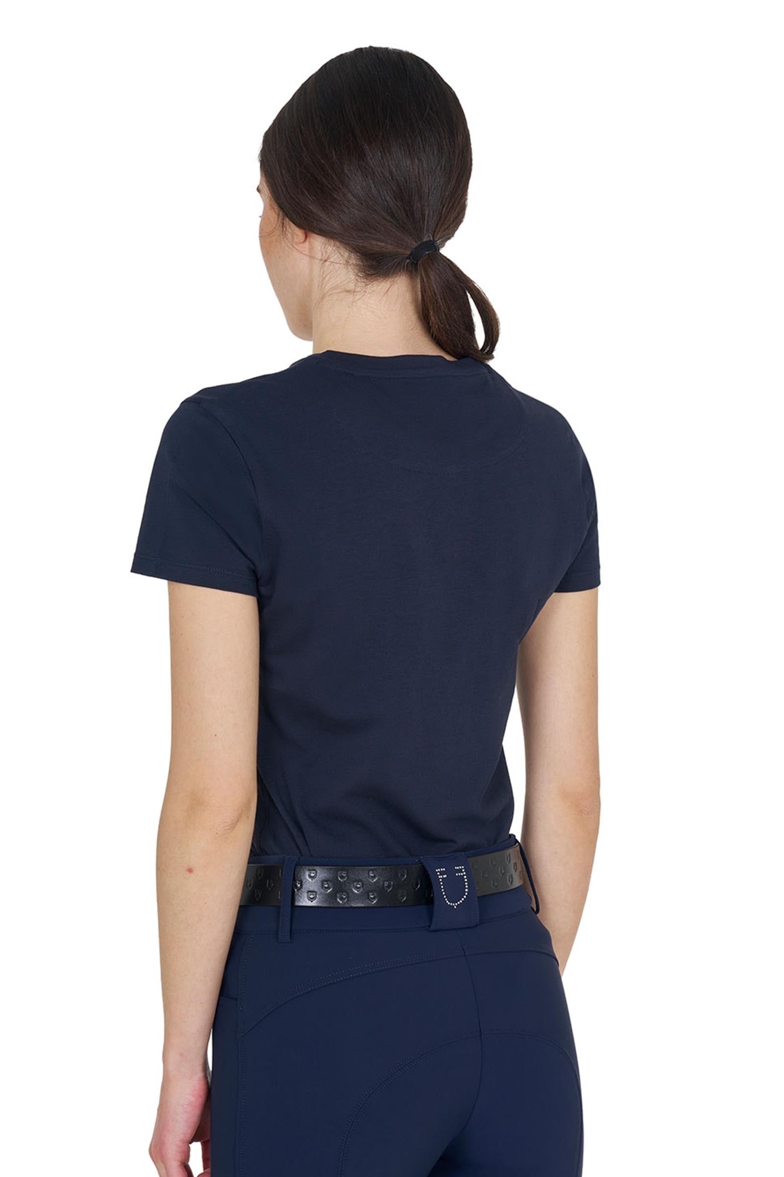 Equestro SS2026 Women's Logo Lamina Cotton T-Shirt Women’s Riding Clothing